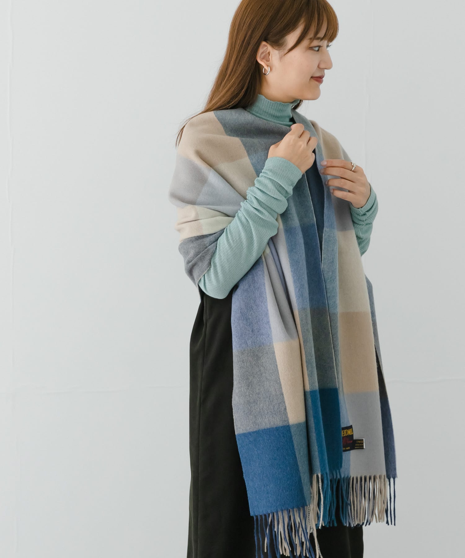 別注』TWEED MILL×URBAN RESEARCH Lambswoolstole[70-190WP-UL37