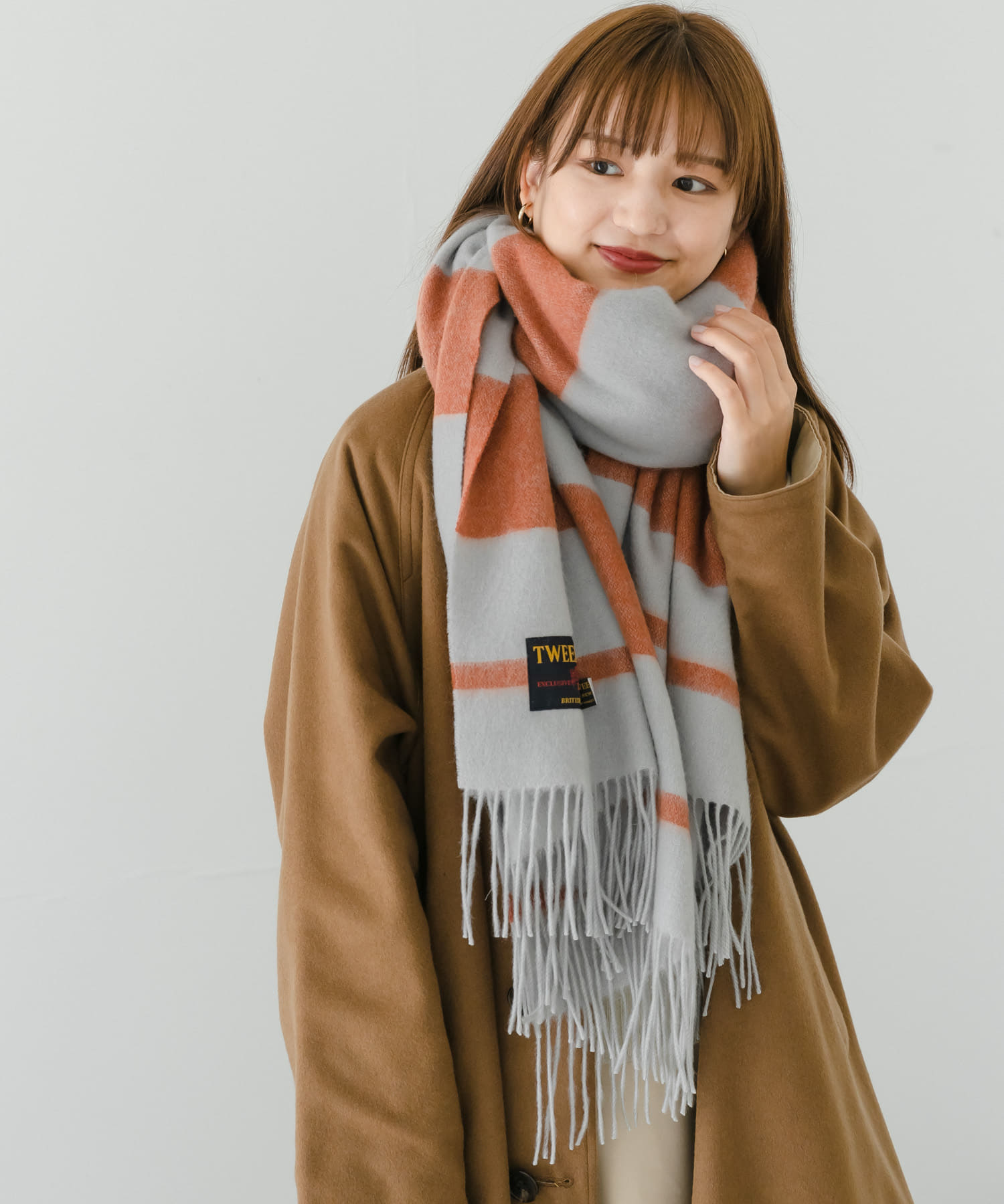 別注』TWEED MILL×URBAN RESEARCH Lambswoolstole[70-190WP-UL37