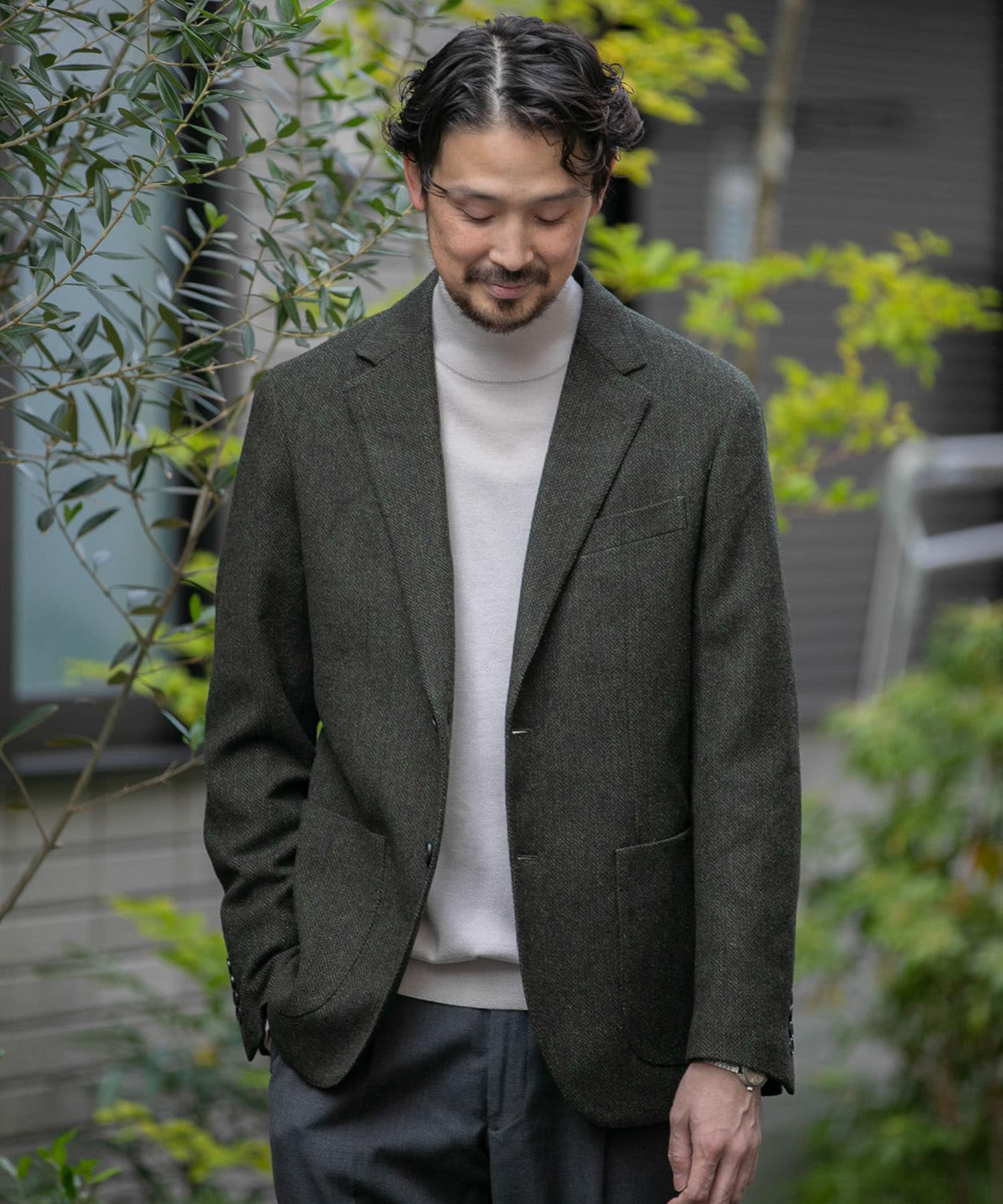 LIFE STYLE TAILOR NOVALANツイードジャケット[DT37-18L502]｜URBAN