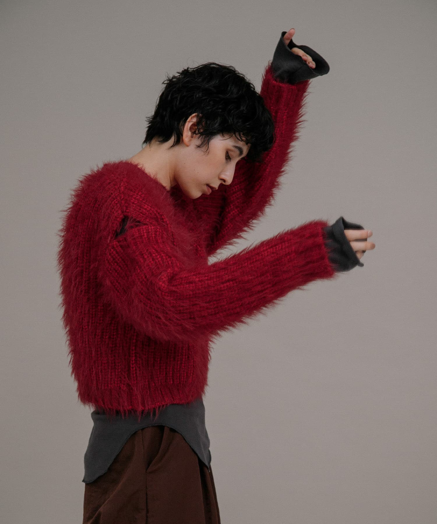 SHOULDER SLIT SHAGGY KNIT[WB37-22N023]｜URBAN RESEARCH公式