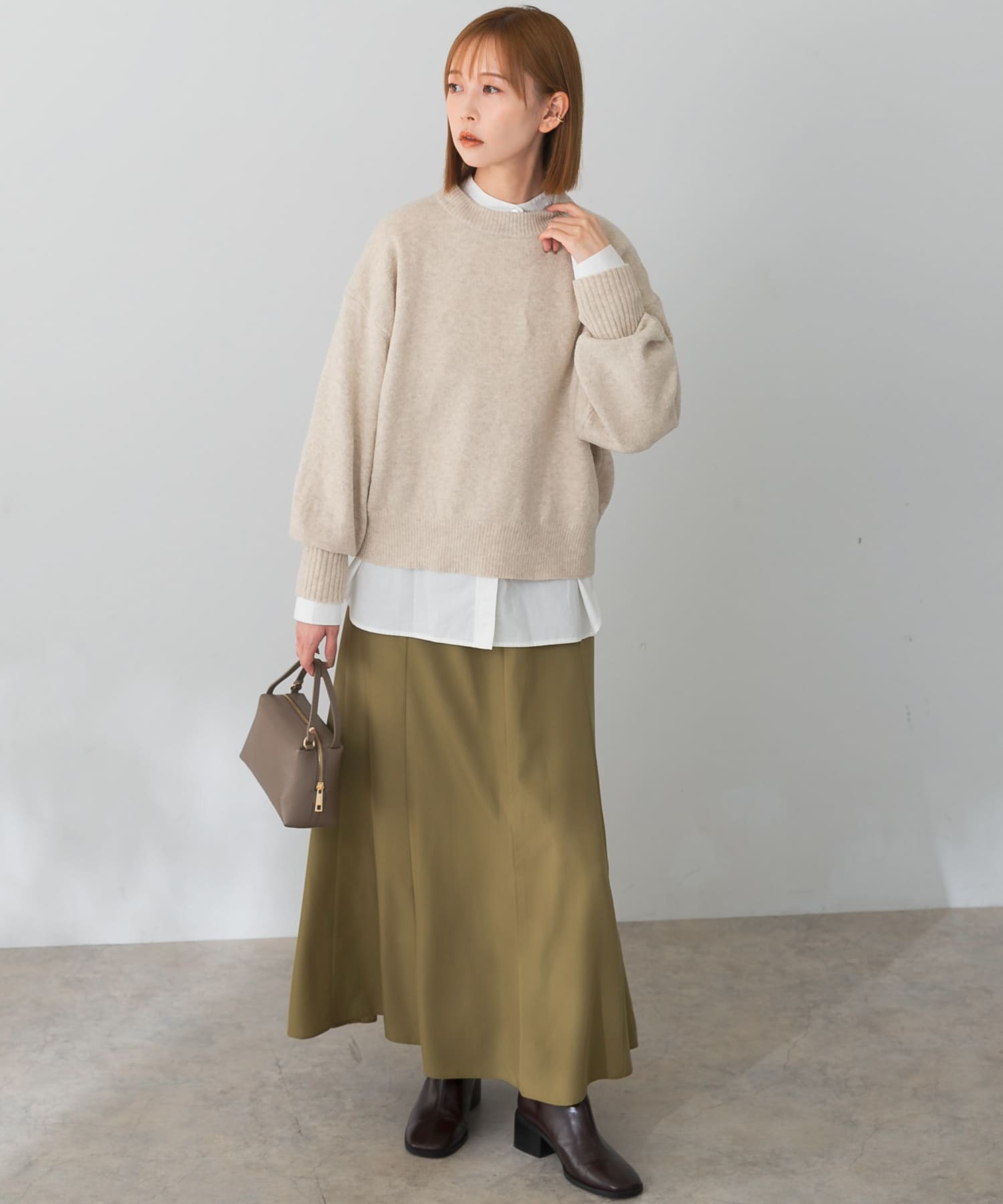 WEB限定』URGREEN 袖ボリュームコクーンニット[RA37-22C716]｜URBAN