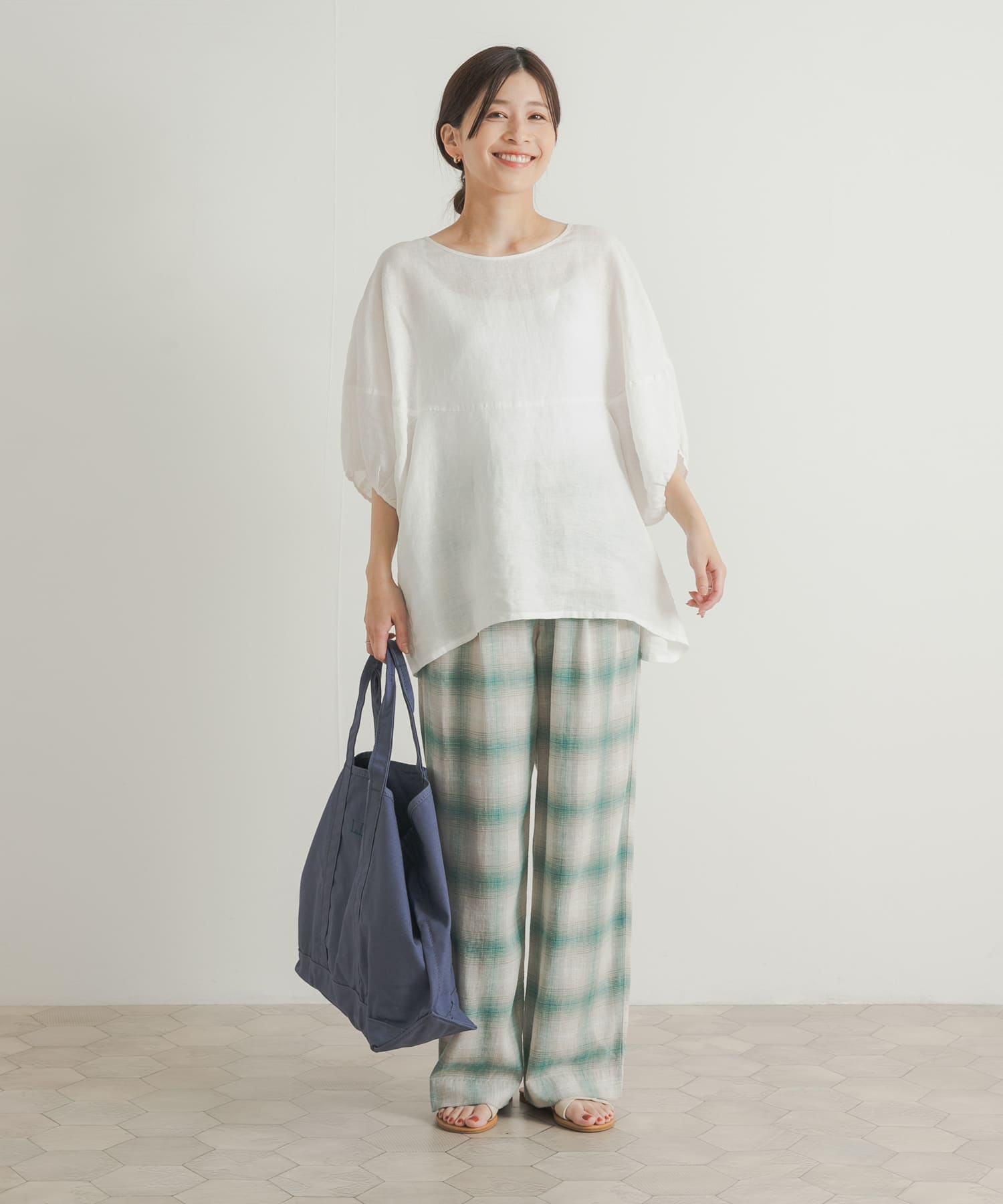 一部WEB限定カラー』オンブレーチェックパンツ[DR45-24W204