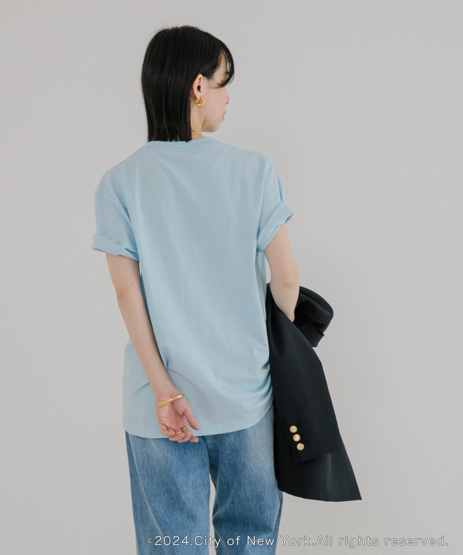 GOOD ROCK SPEED NYC LOGO T-SHIRTS[UW45-24NYC011W]｜URBAN