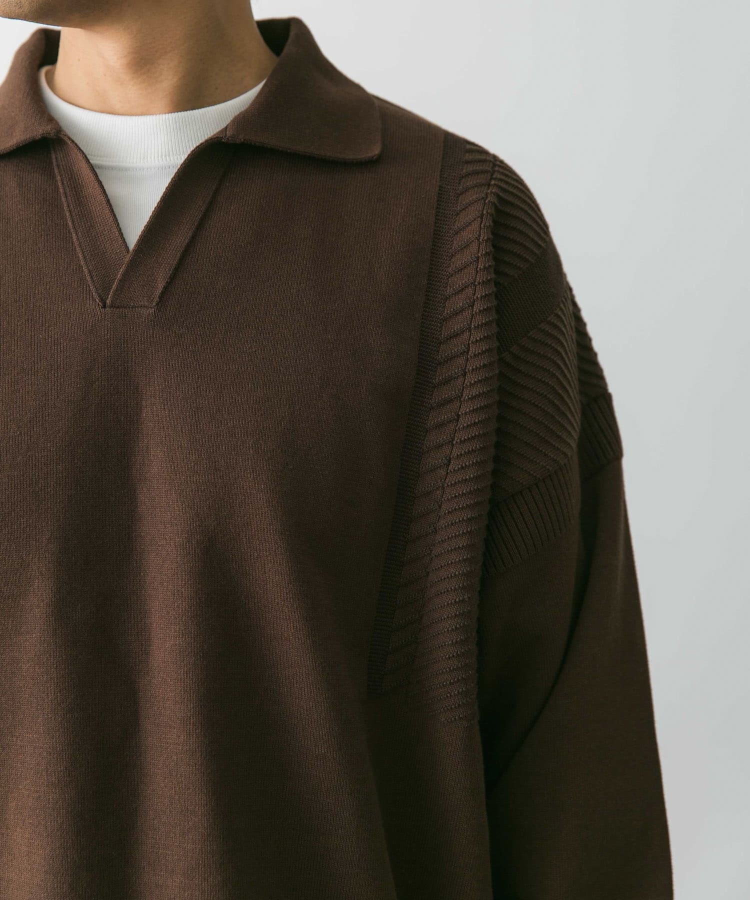 YASHIKI Shunrin Skipper Knit[DM44YSK24SSKN06]｜URBAN