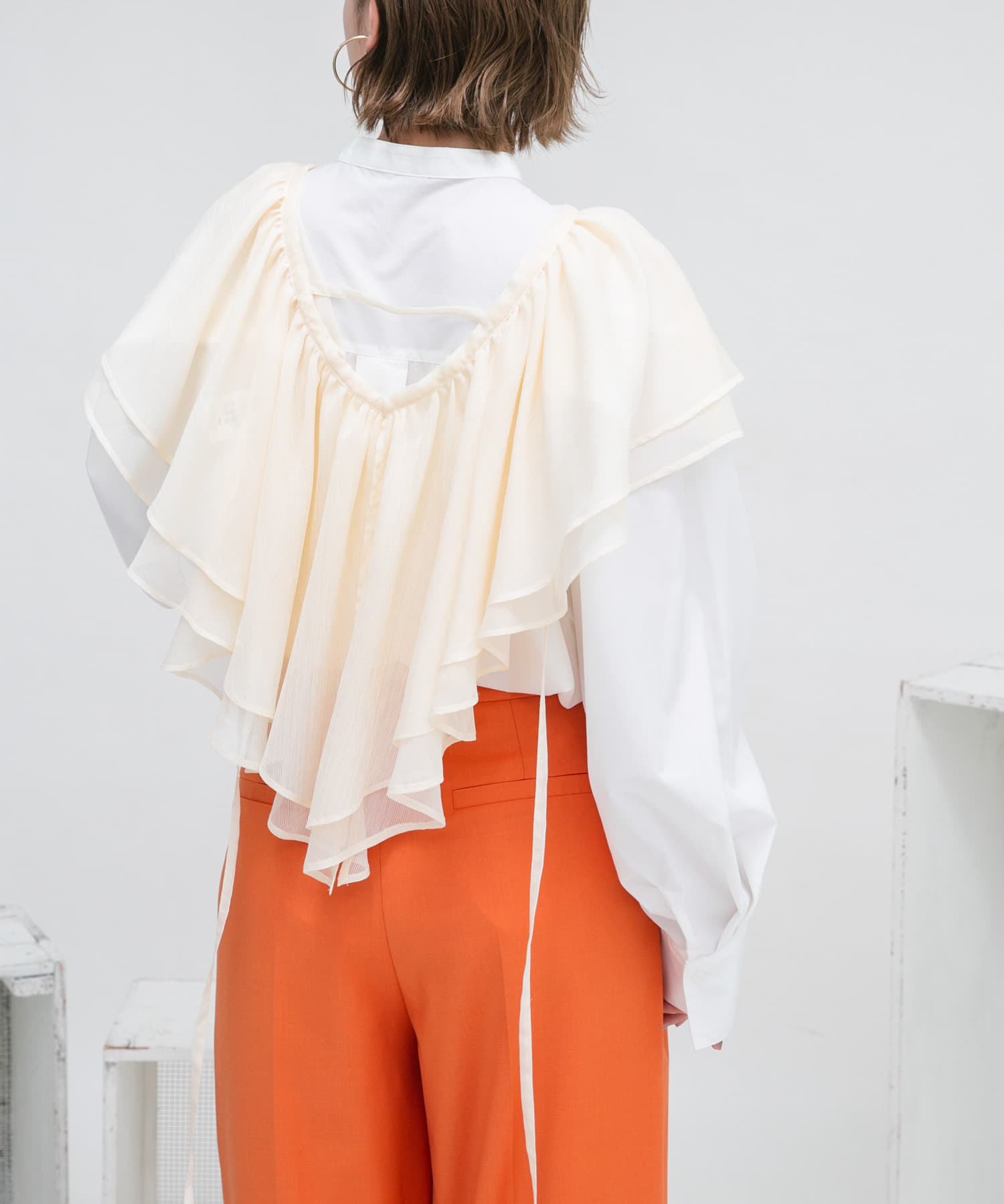 Stylevoice for xxx ブラウス シャツ カシュクールフリル