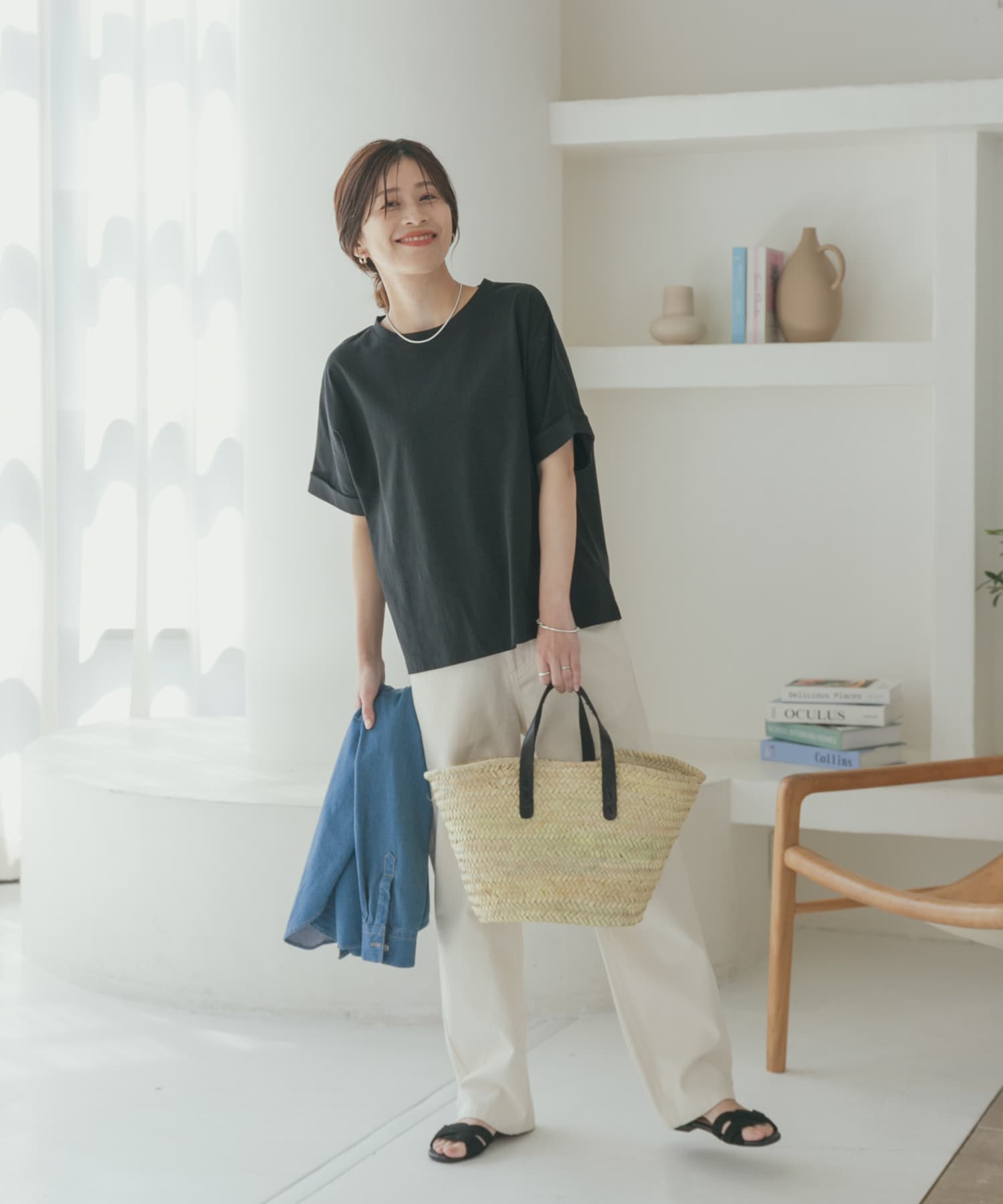 UR TECH』USAコットンロールスリーブTシャツ[DR45-21E118