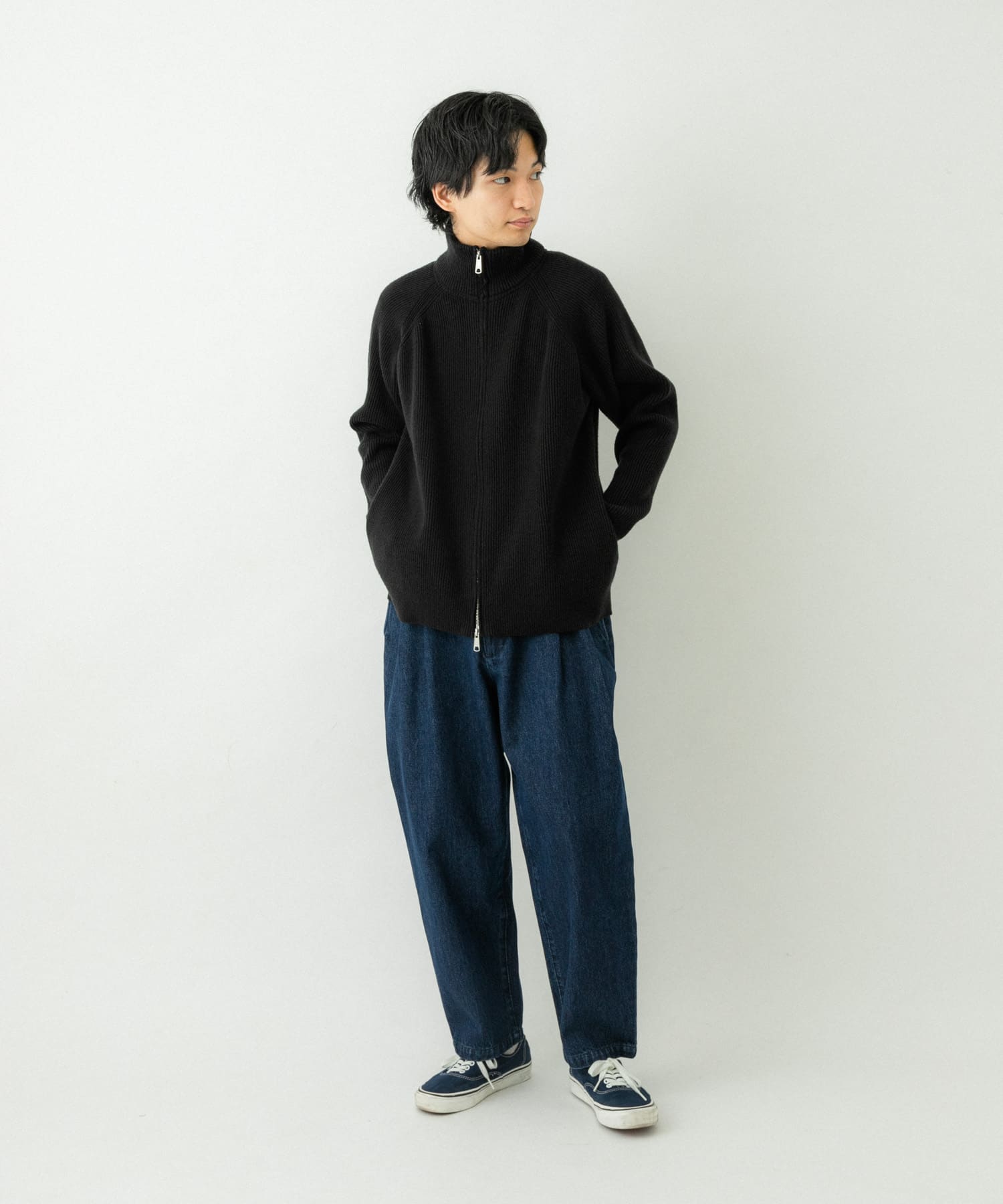 SERACE】2way loose zip drivers knit / 2wayルーズジップドライバーズニット（ニット/セーター）｜SERACE（セラス）のファッション通販  - ZOZOTOWN
