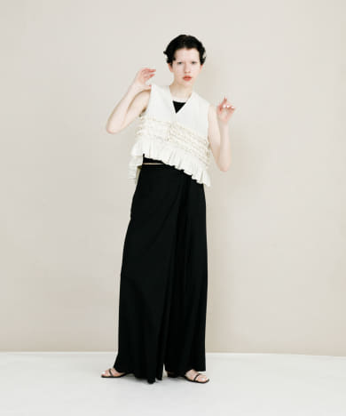 wrap cut pants