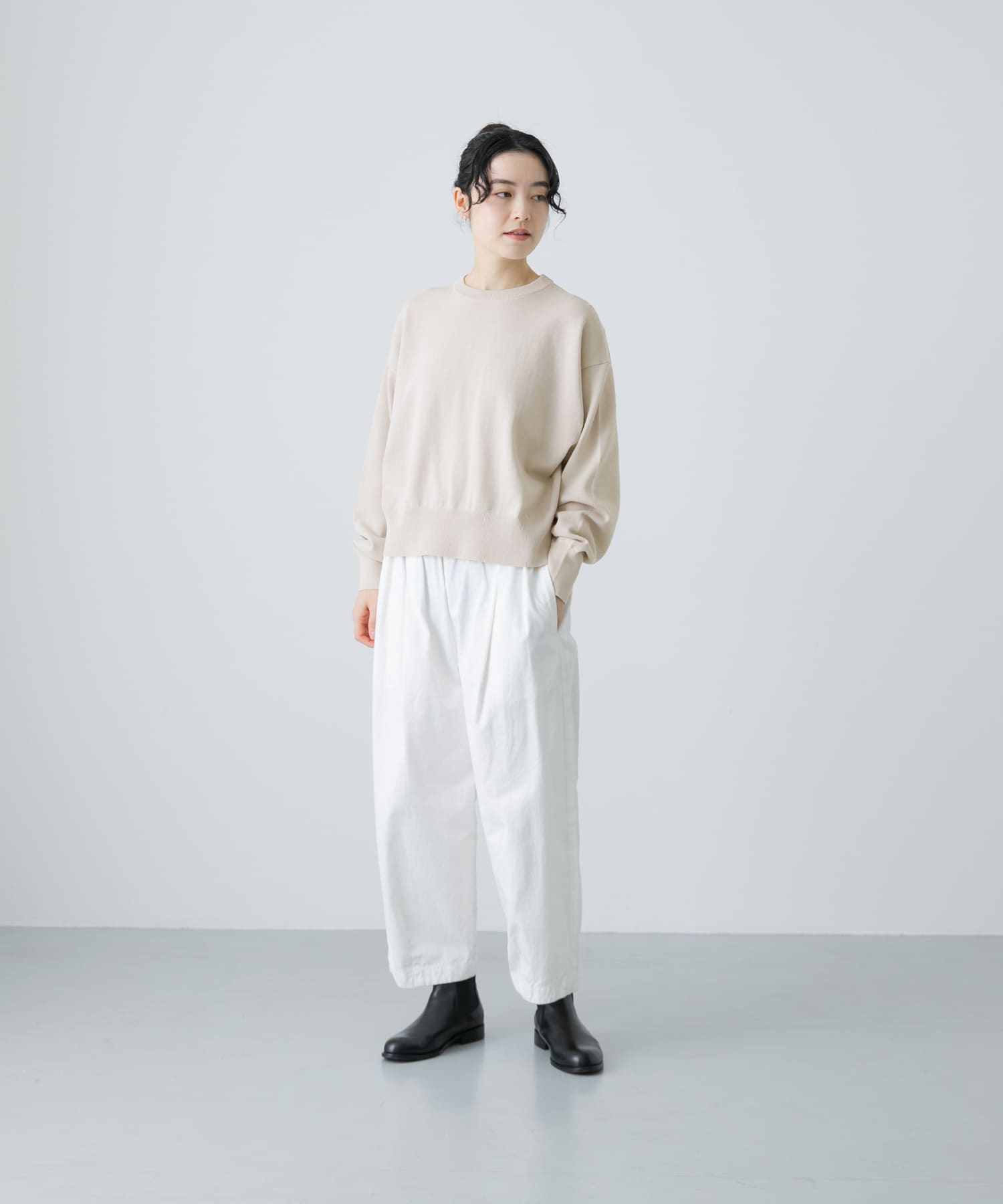 e231k144) / evam eva (エヴァムエヴァ) /high twist cotton