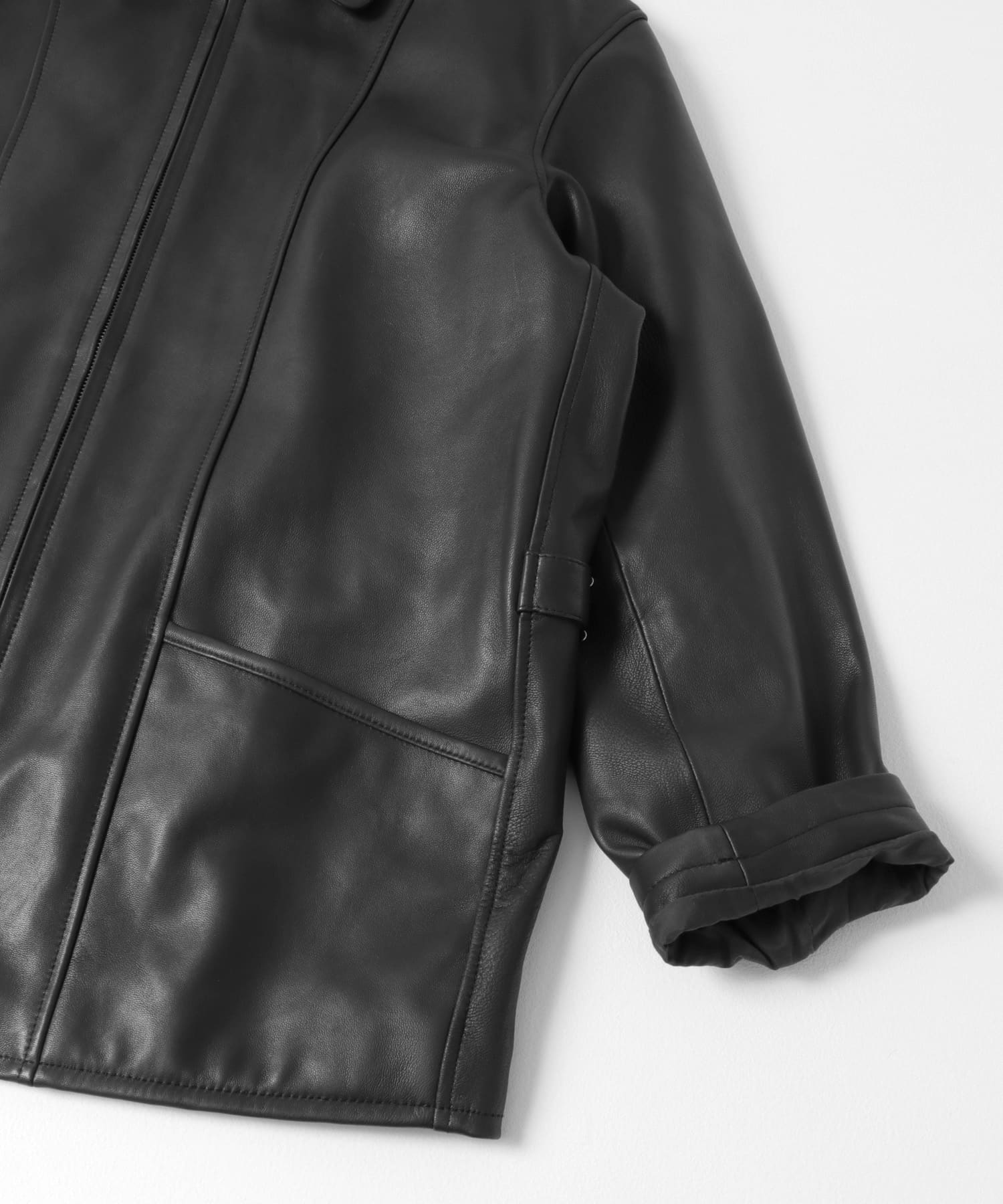 25SS】HERILL(ヘリル)/ Lamb naked Jacket -Black- #25-011-HL
