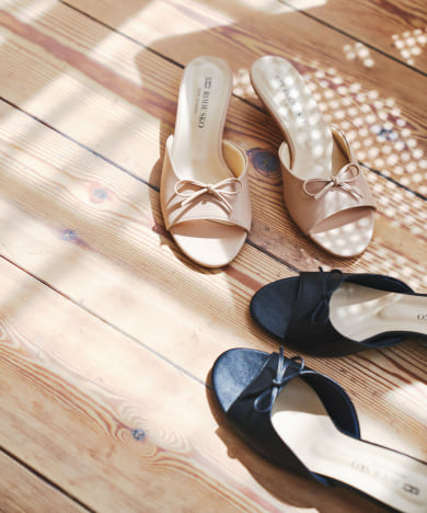 『MADE IN JAPAN』リボンミュール