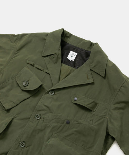 South 2 West 8 Tenkara Shirt - Wax Coating EJ781-BSM94: Olive South 2 West 8 Tenkara Shirt - Wax Coating EJ781-BSM94: Olive