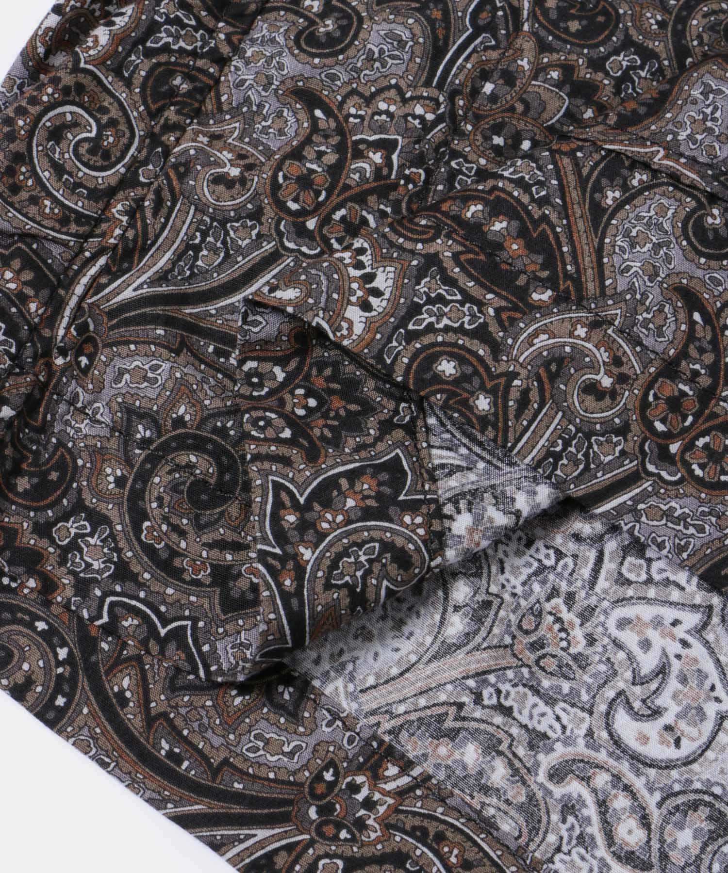 Loiter Jacket - Paisley Print GH221: Black / Brown