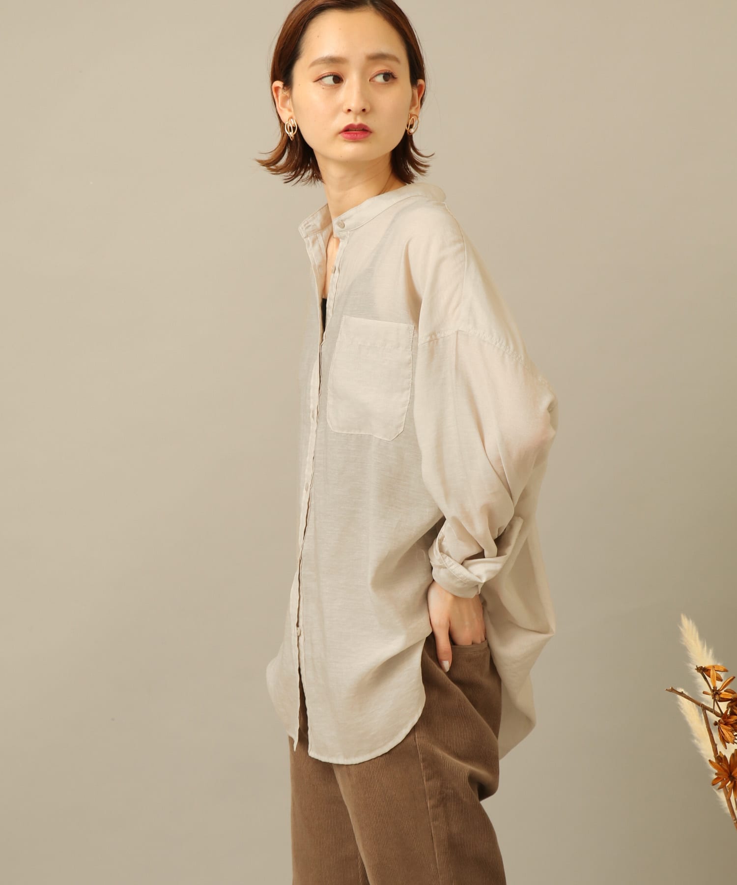 シアーバンドカラーシャツ[AA06-23A002]｜URBAN RESEARCH公式 