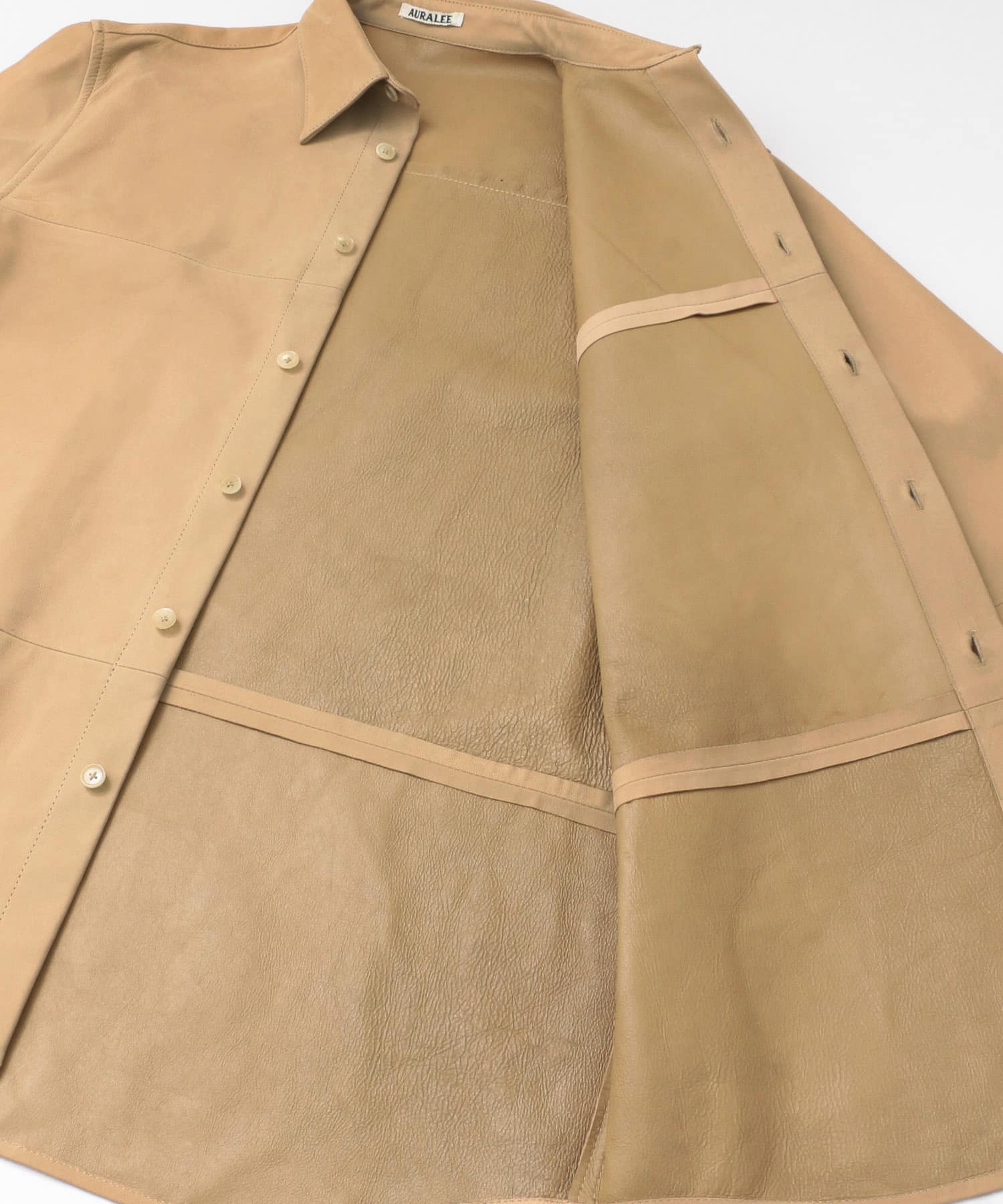 AURALEE NUBUCK LEATHER BIG SHIRTS[A20AB02NL-DM06]｜URBAN RESEARCH