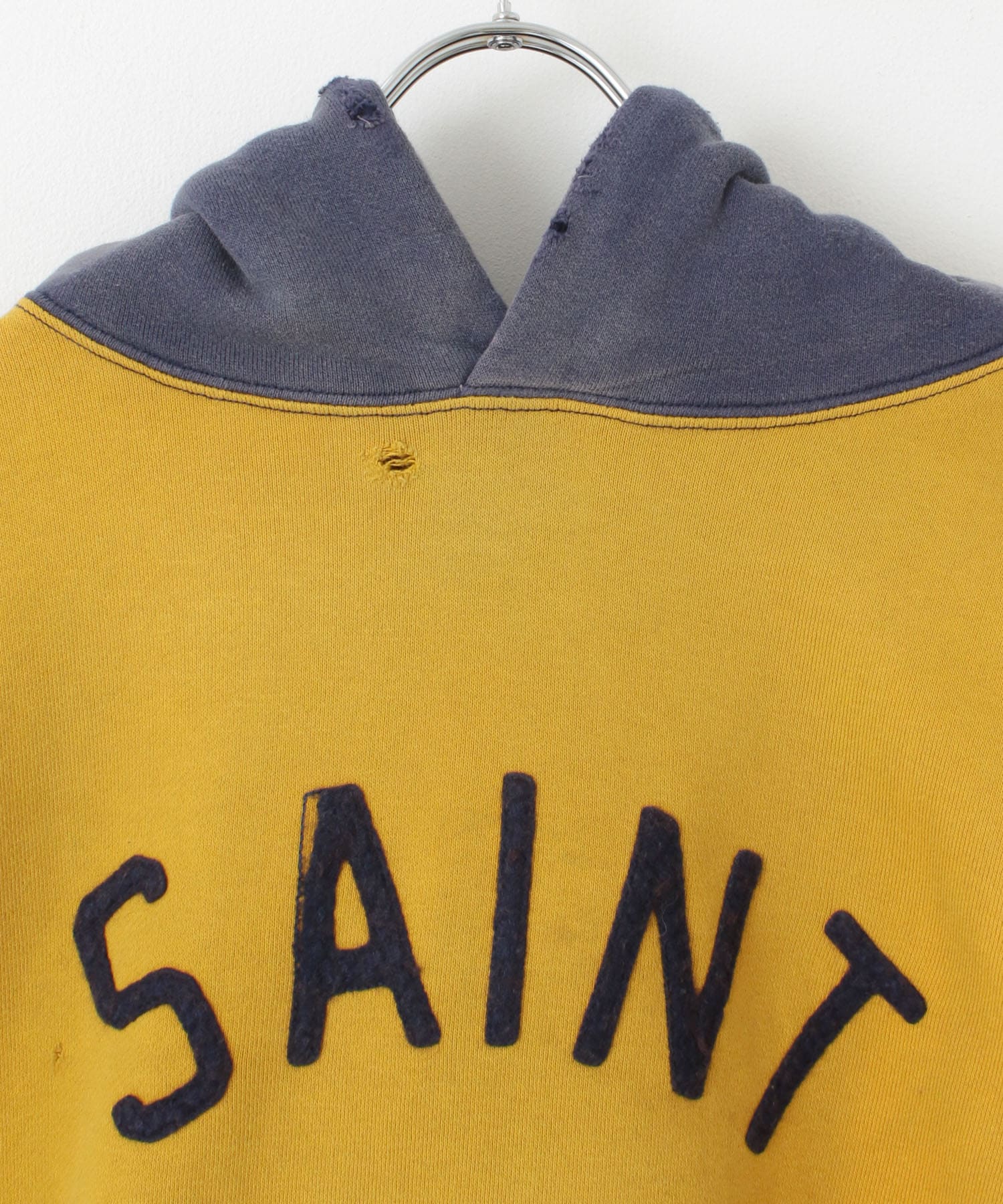 SAINTMICHAEL HOODIE FELT / YELxNVY XL