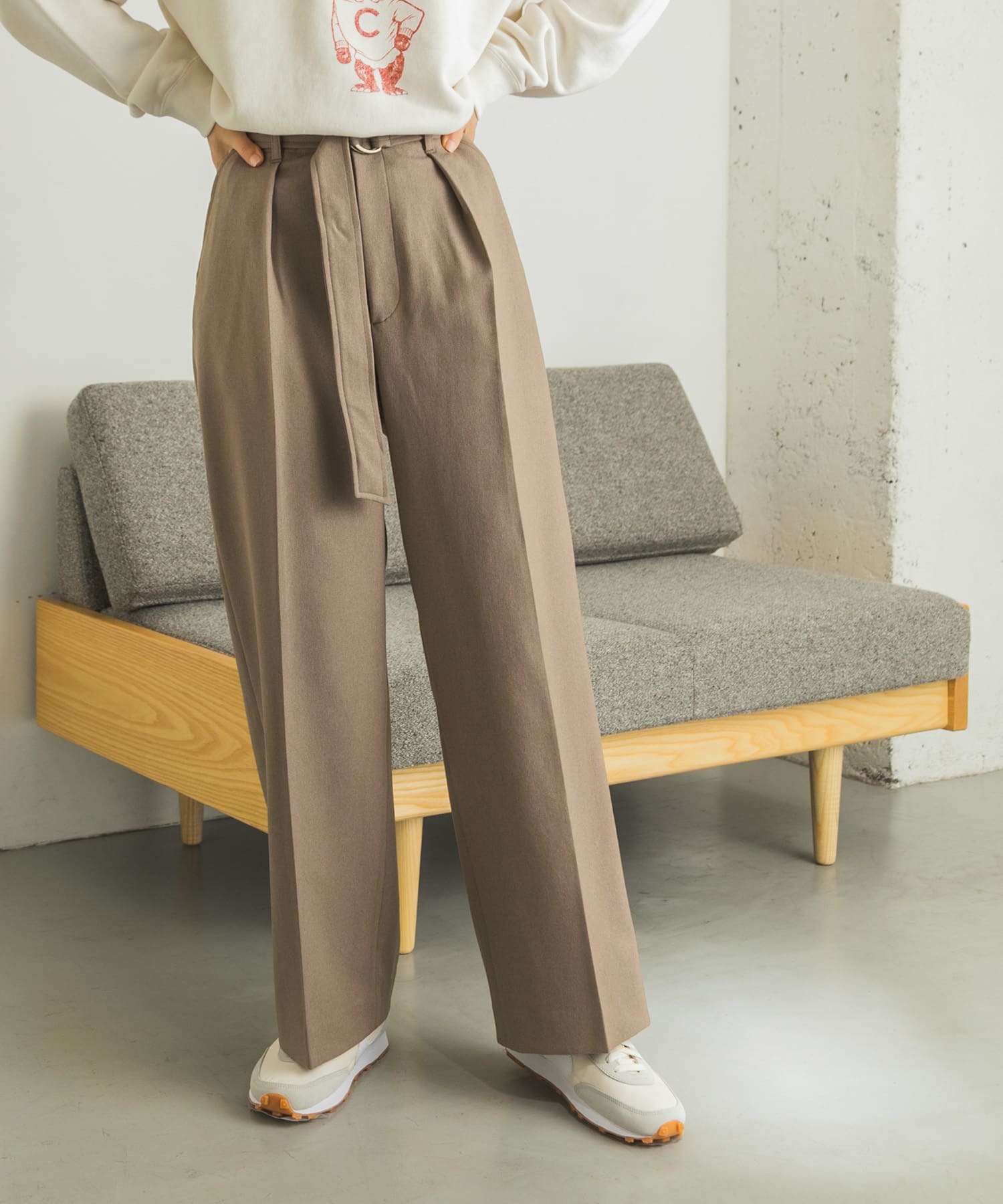 ベルト付きタックパンツ[UR17-24N005]｜URBAN RESEARCH公式ファッション通販