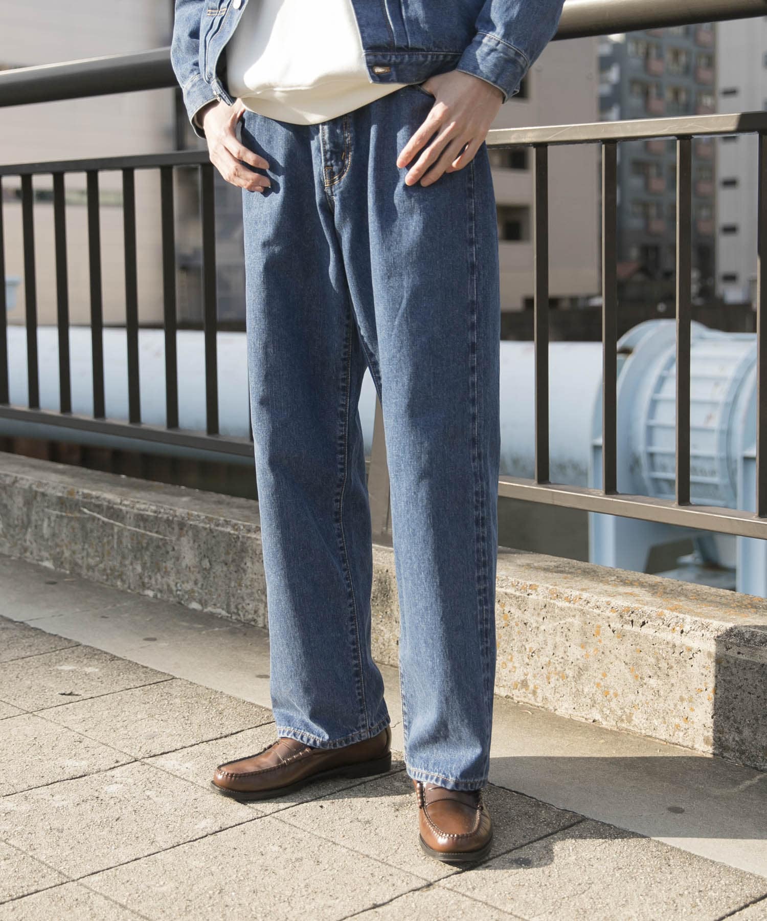 ユニセックス』スーピマ DENIM PTワイド #BOB by SHIOTA[UR24-14B003 ユニセックス』スーピマ DENIM PTワイド #BOB by SHIOTA[UR24-14B003