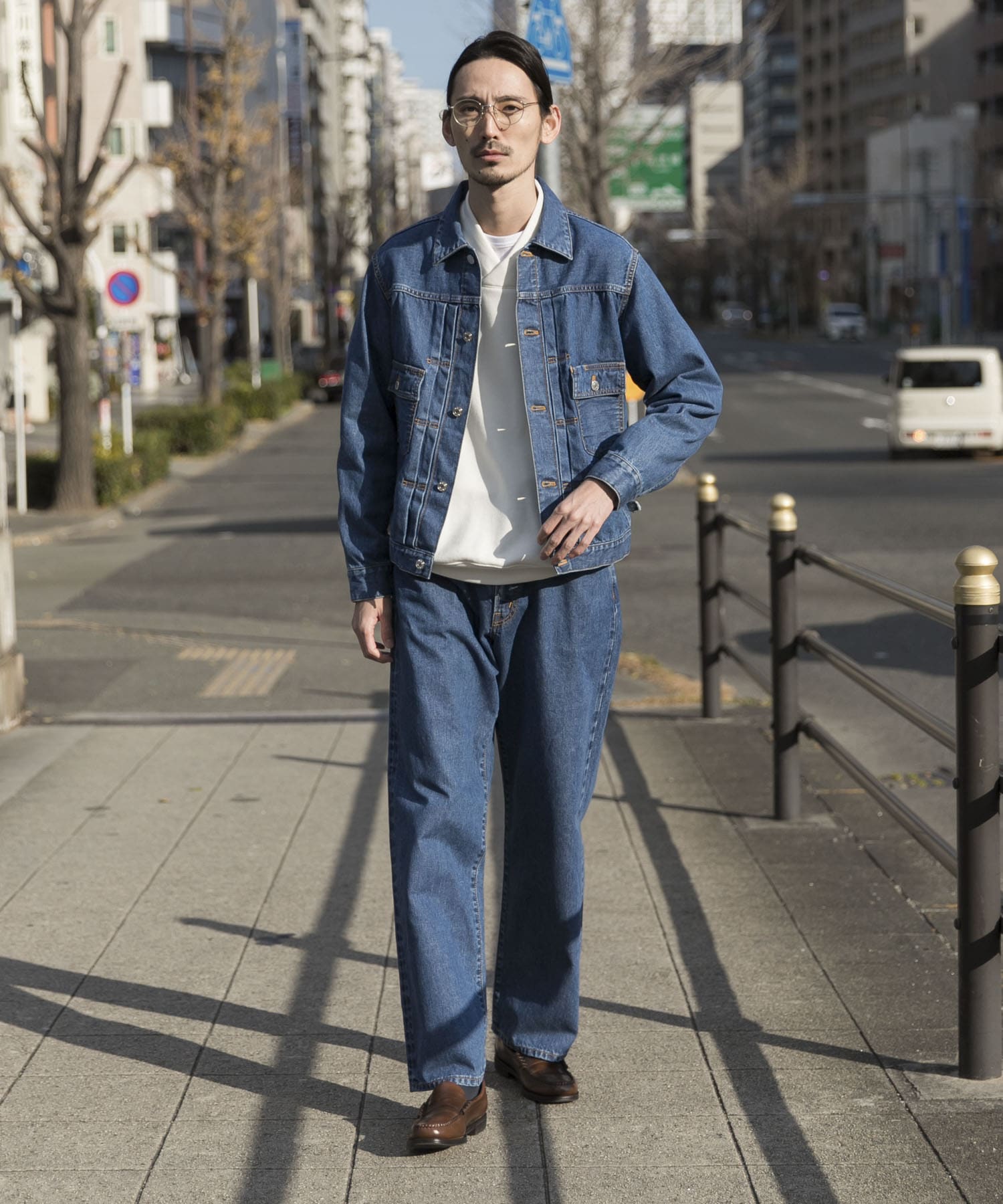 ユニセックス』スーピマ DENIM PTワイド #BOB by SHIOTA[UR24-14B003 