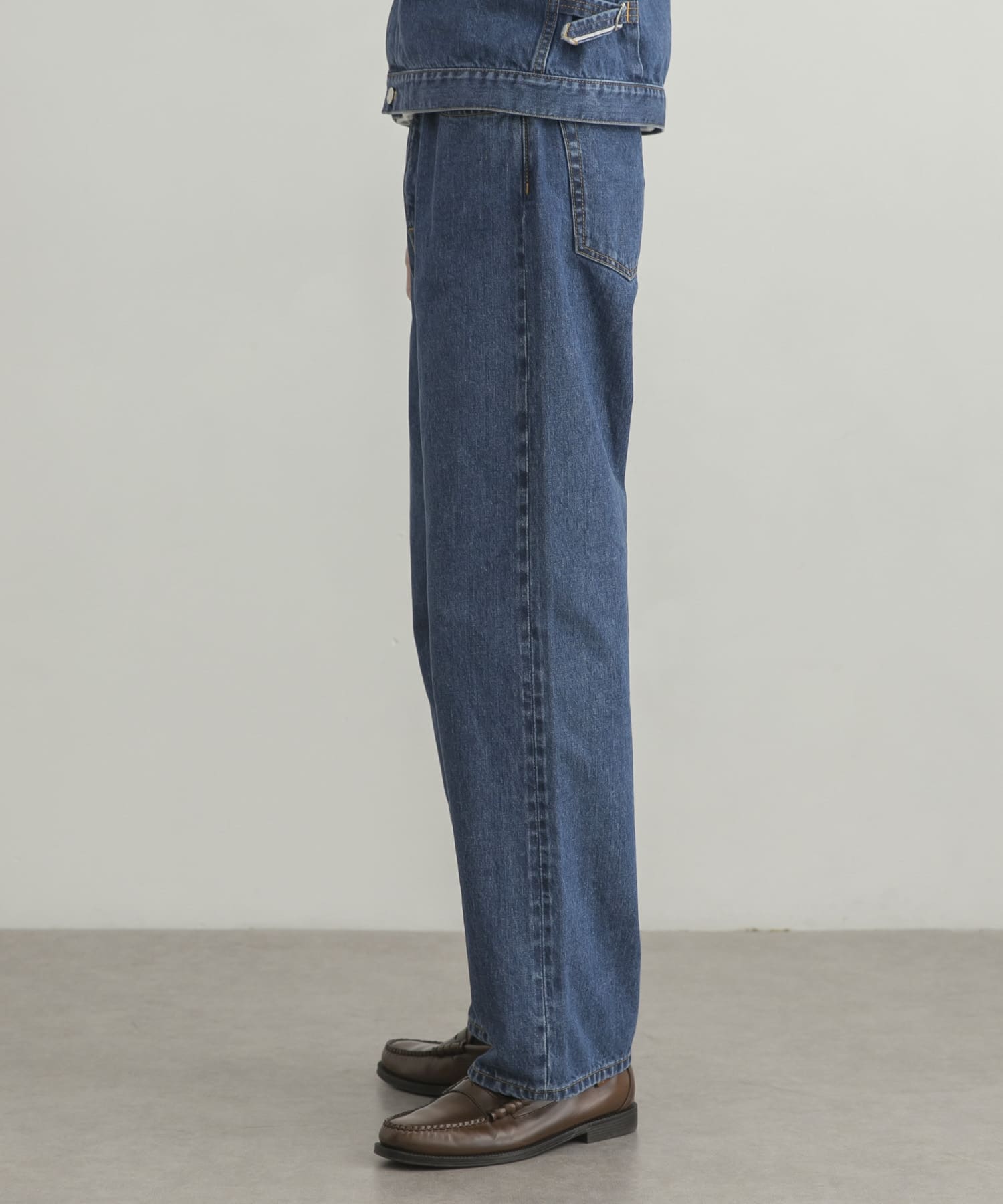 ユニセックス』スーピマ DENIM PTワイド #BOB by SHIOTA[UR24-14B003 ユニセックス』スーピマ DENIM PTワイド #BOB by SHIOTA[UR24-14B003