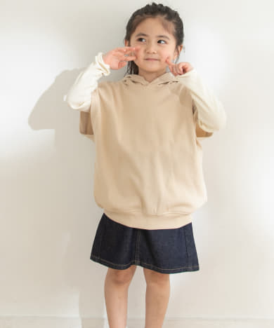 OG裏毛フーディベスト(KIDS)