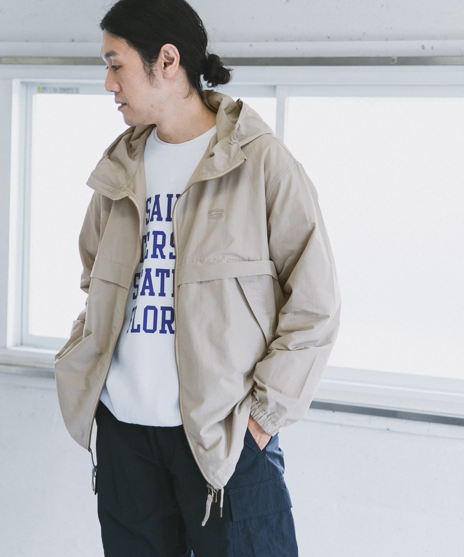 別注』snow peak apparel×DOORS Weather Light Parka[URJK22SU001DM24 買い公式 スノーピーク アノラック レインポンチョ DOORS別注 アーバンリサーチ その他