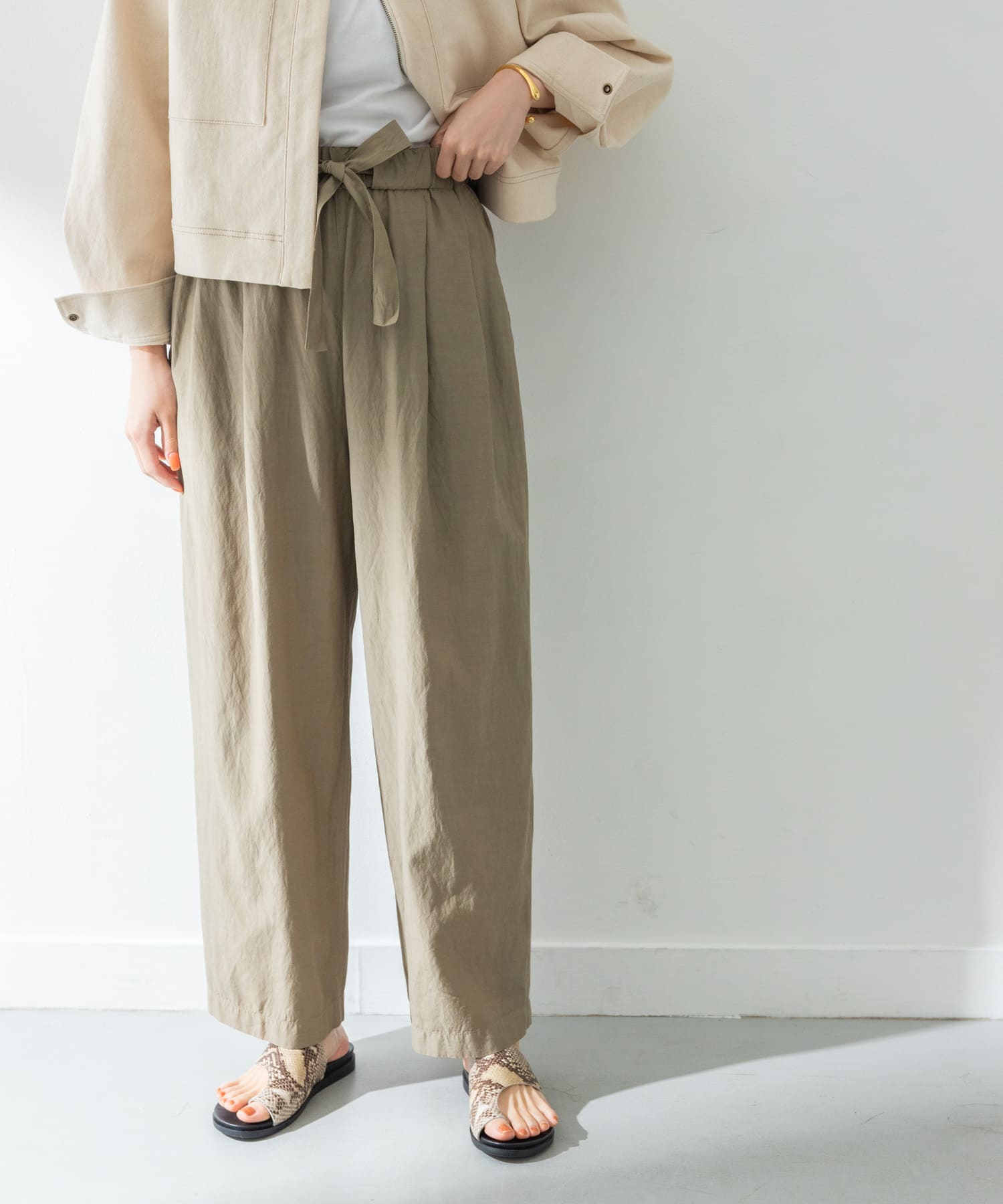 08sircus Ry/Co taffeta easy pants | azulerosabrinquedos.com.br