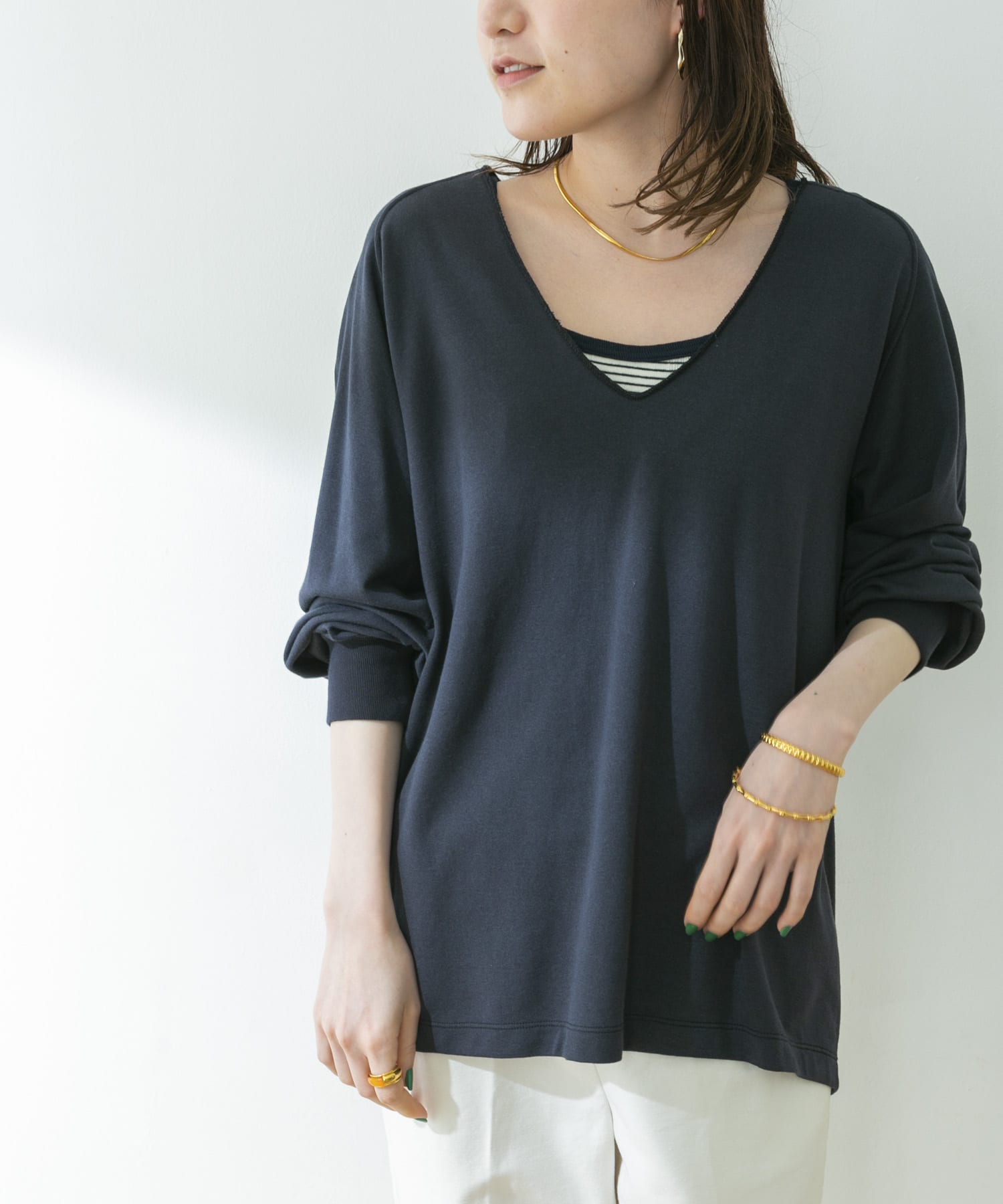 別注』Healthknit×URBAN RESEARCH Vネックトップス[H2201W003URUL25