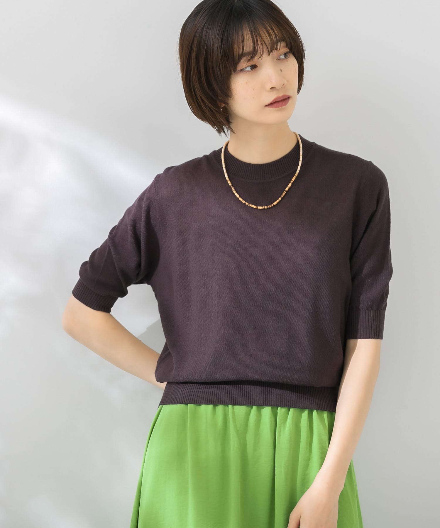 illi カノコ編み5分袖ニット[KI25-22Q270]｜URBAN RESEARCH公式 