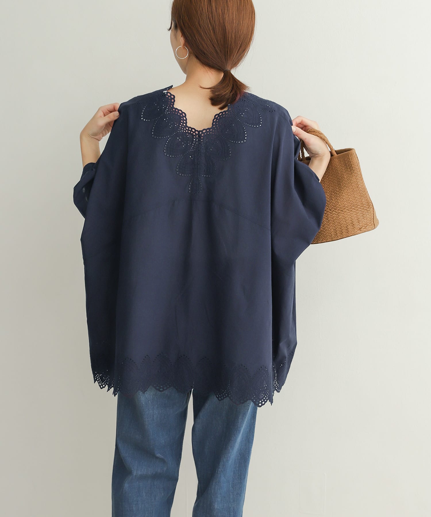 eLLa_selectshop レディース スカラッププルオーバー フリーサイズ-