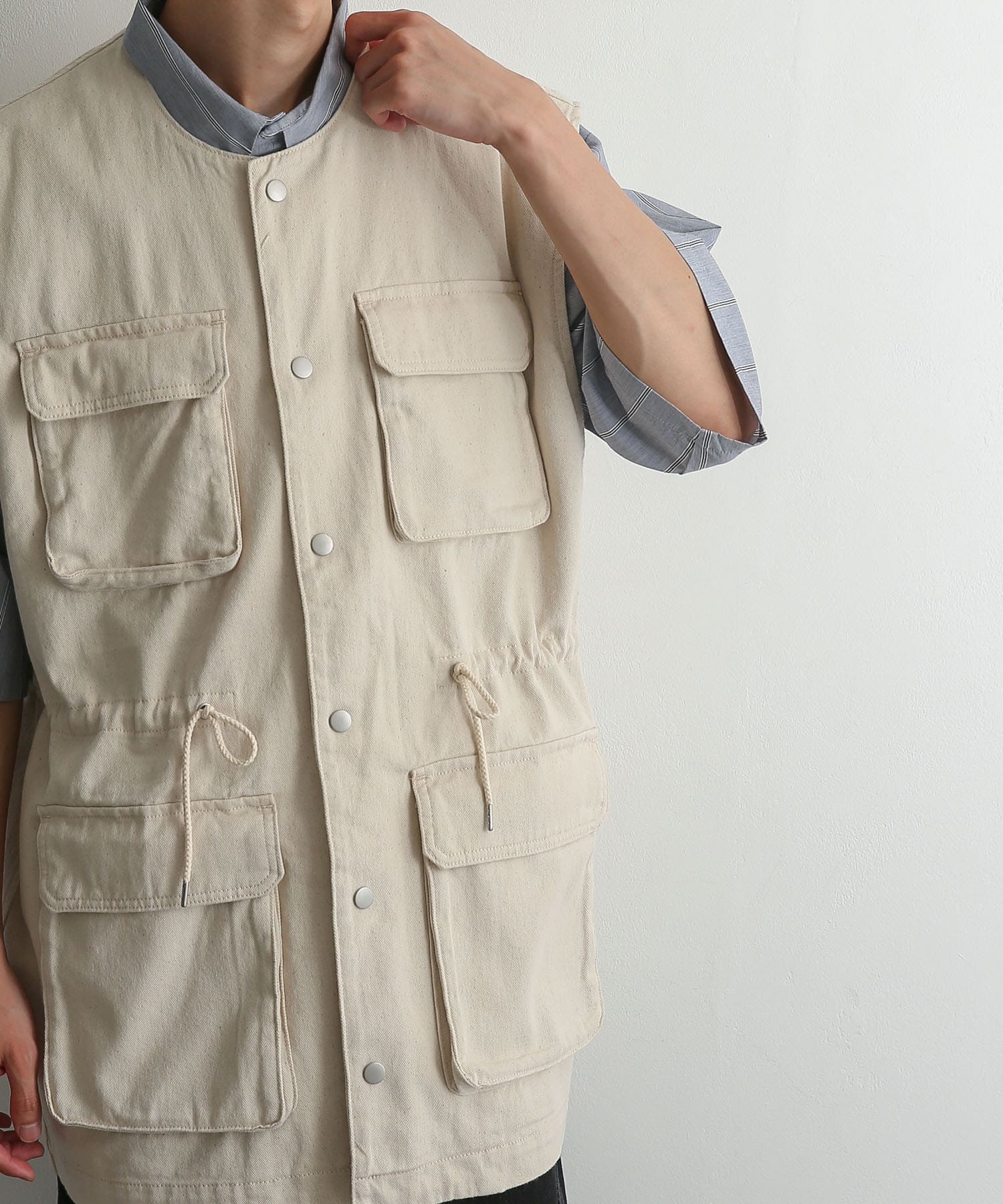 MULTI POCKET PADDING VEST / マルチポケット中綿ベスト