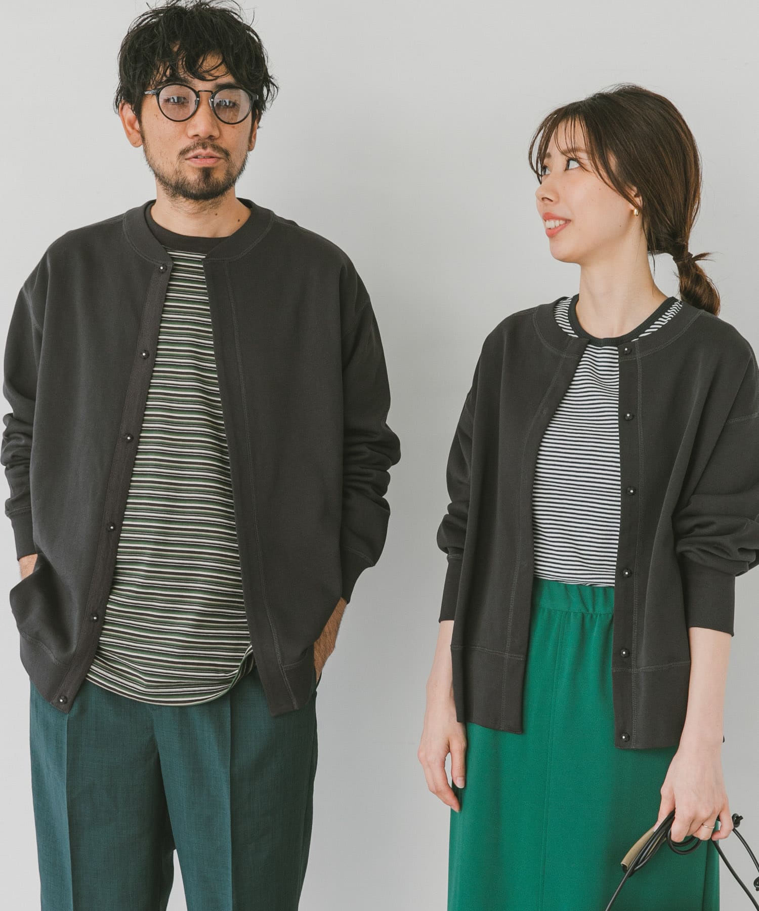 URBAN RESEARCH DOORS コットンスウェットカーディガン noonaesthetics.com