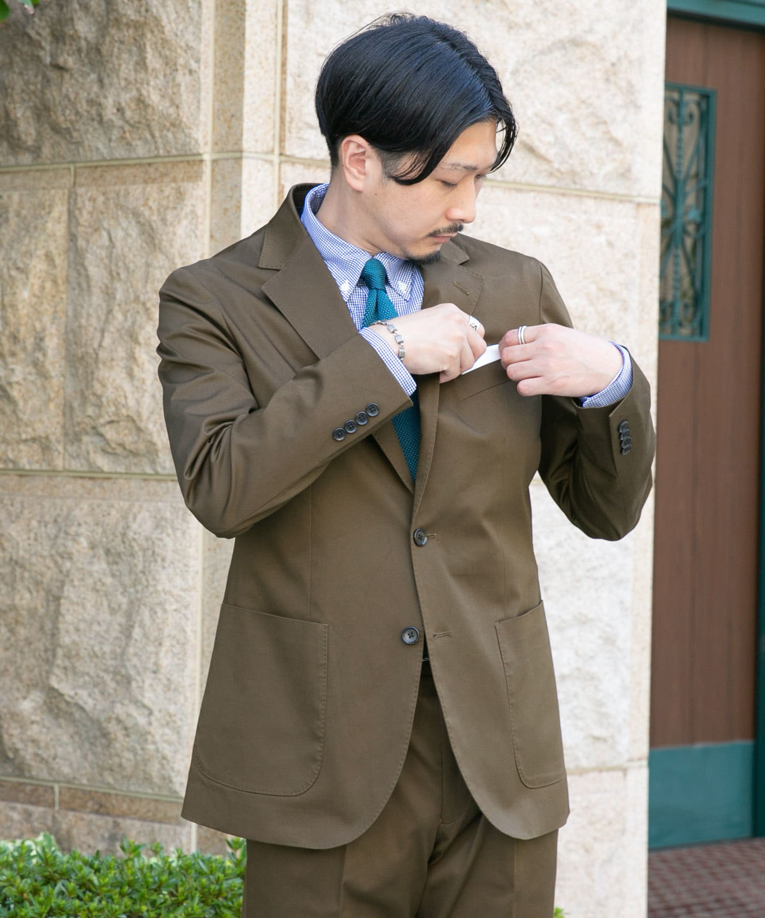 LIFE STYLE TAILOR ストレッチコットンジャケット[DT26-18L503