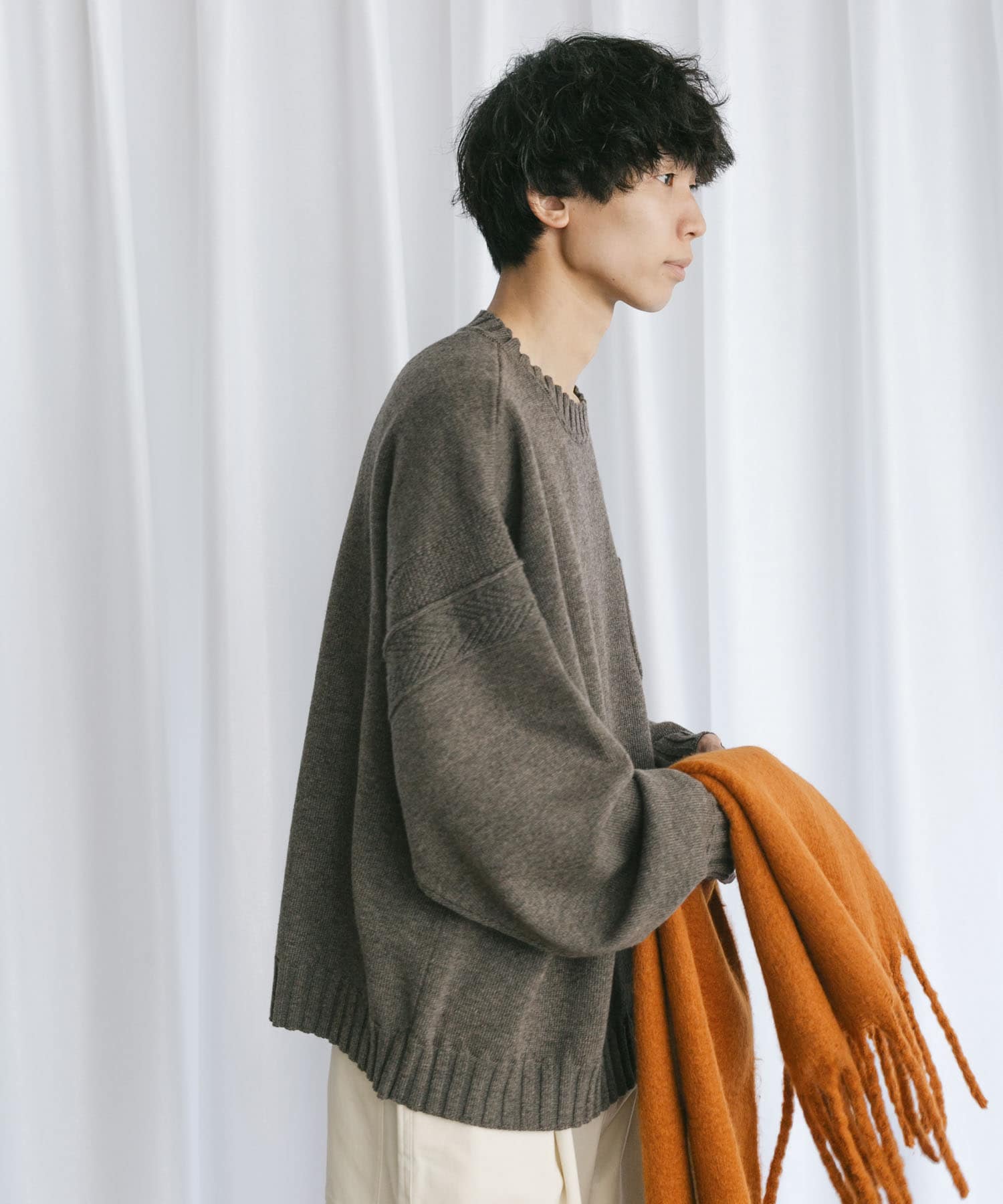 yoke 19aw ニットコーデュロイ セットアップ