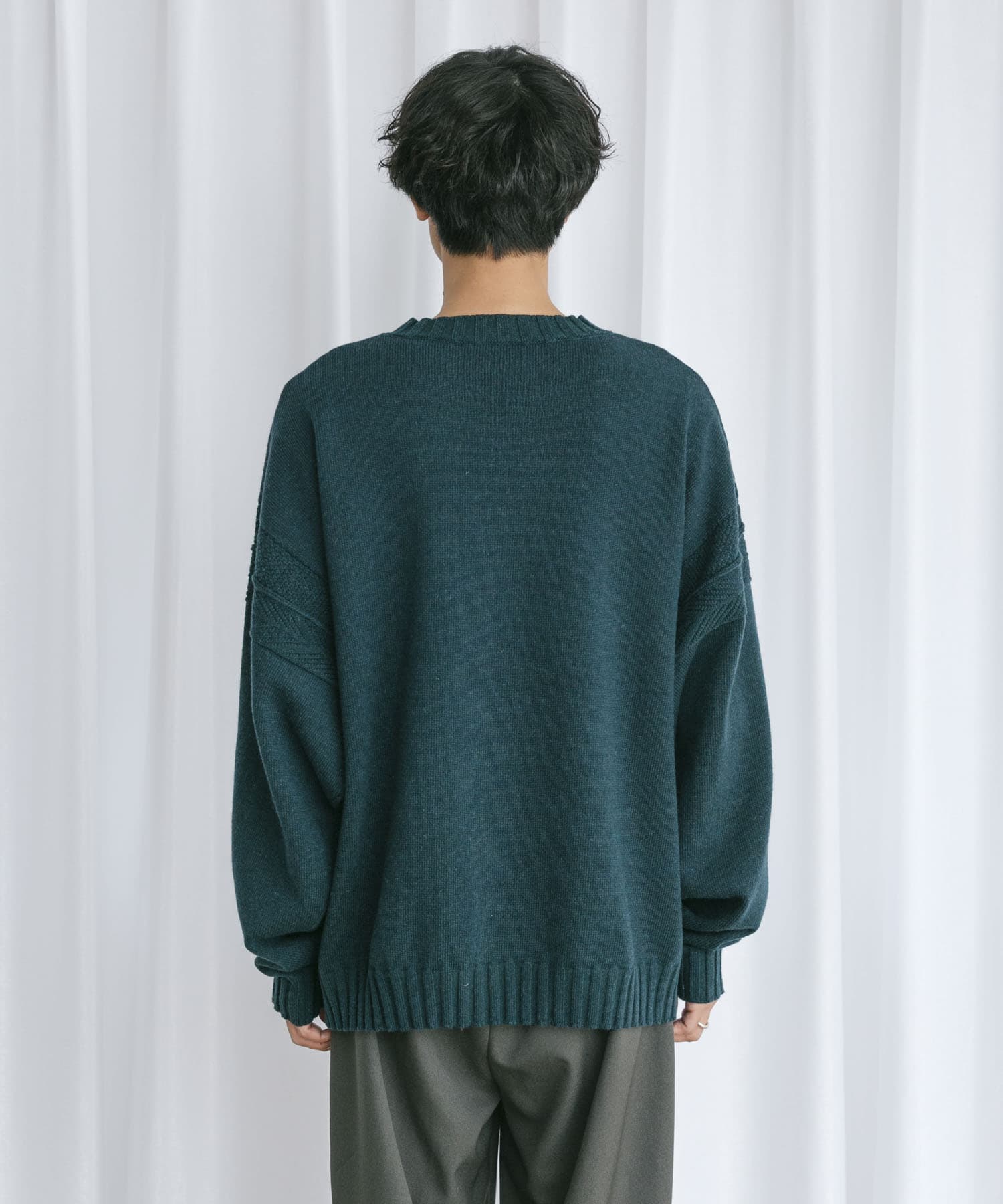 Couleur Meler なかじ デザイン編みルーズニット[EC27-12N007]｜URBAN 