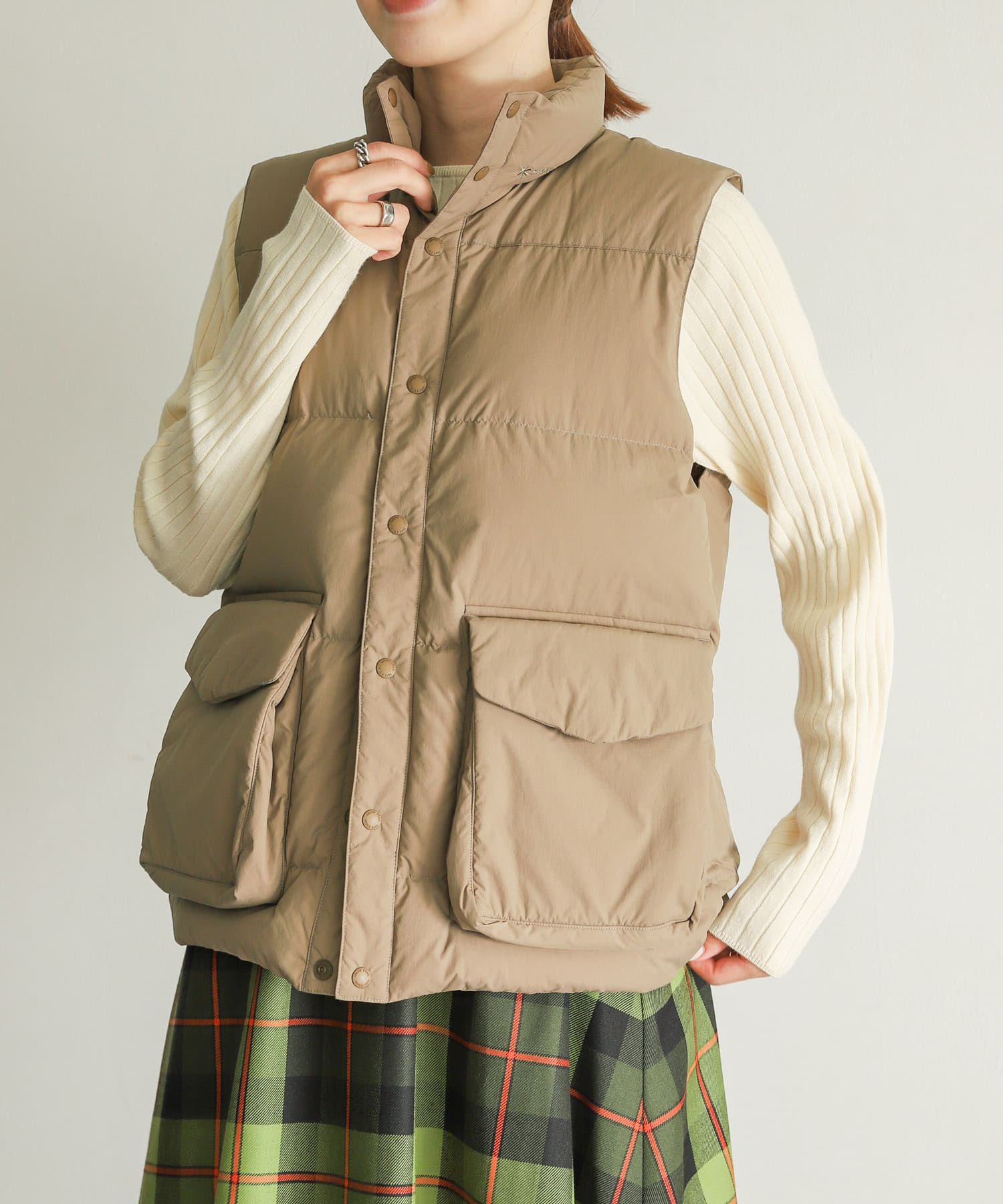 別注』snow peak apparel×DOORS R/N Ripstop Down Vest[JK-22AU701 