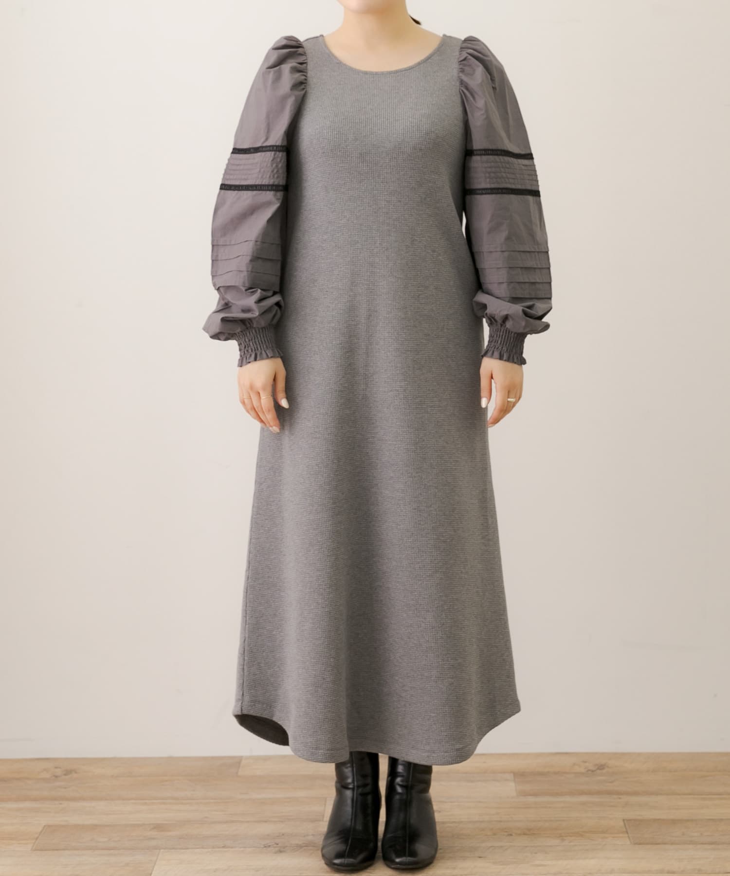 AMBALI×Rish NEW YORKコラボデザインワンピース L 0571 バランスの取れた
