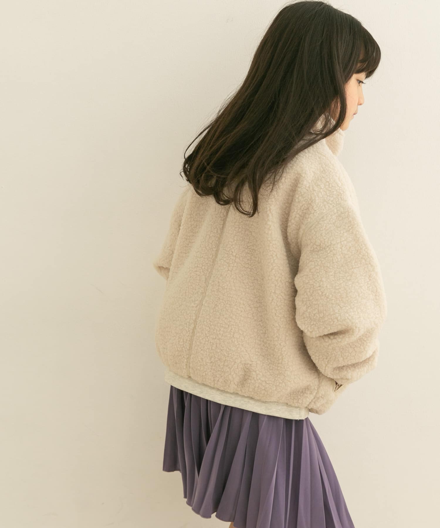 ボアジップリバーシブルジャケット(KIDS)[DR27-37B361]｜URBAN