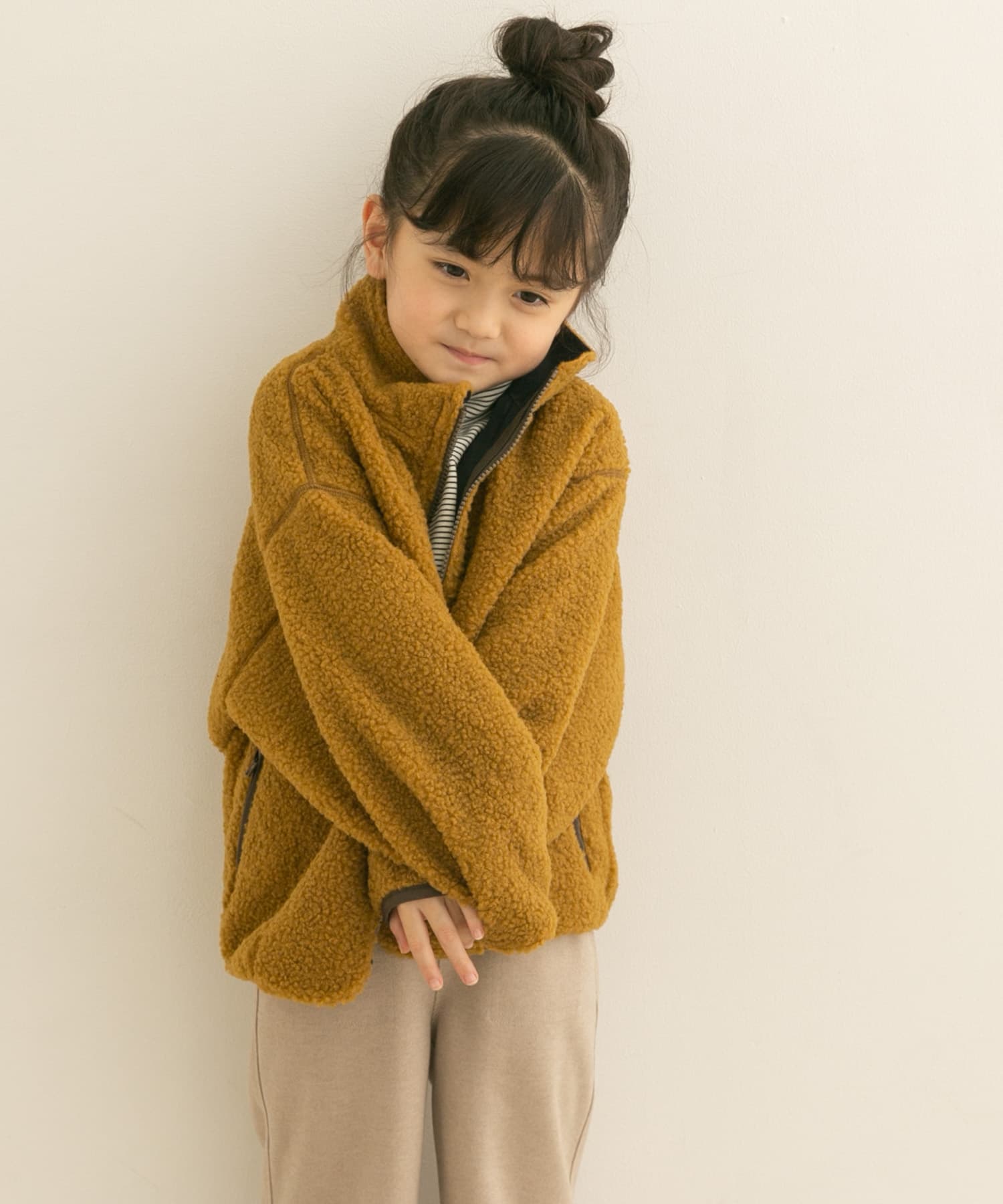 ボアジップリバーシブルジャケット(KIDS)[DR27-37B361]｜URBAN
