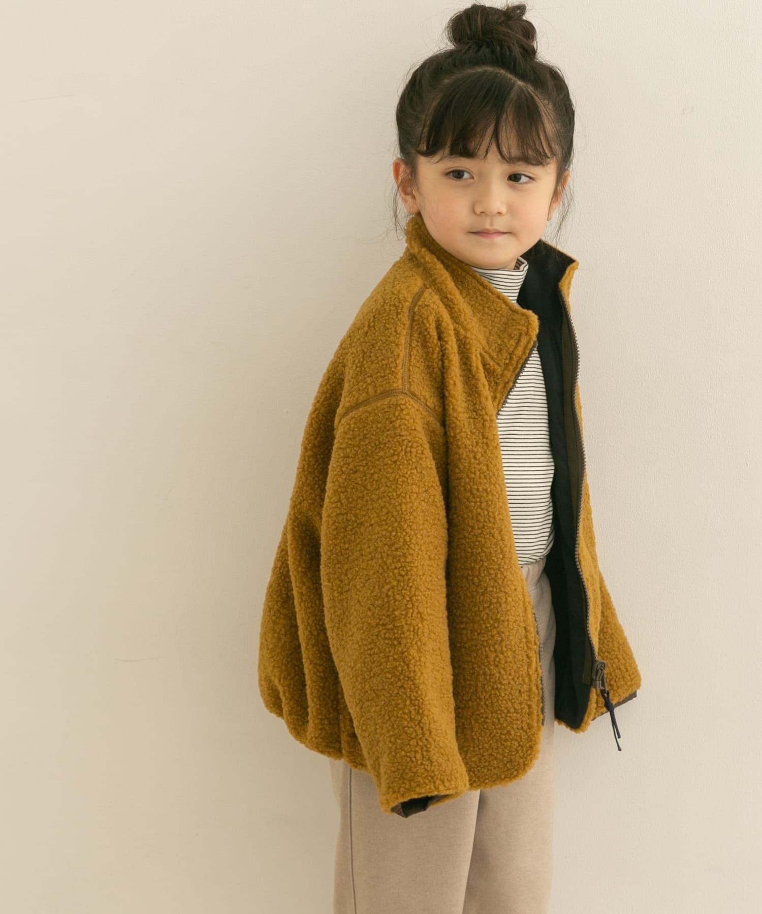 ボアジップリバーシブルジャケット(KIDS)[DR27-37B361]｜URBAN