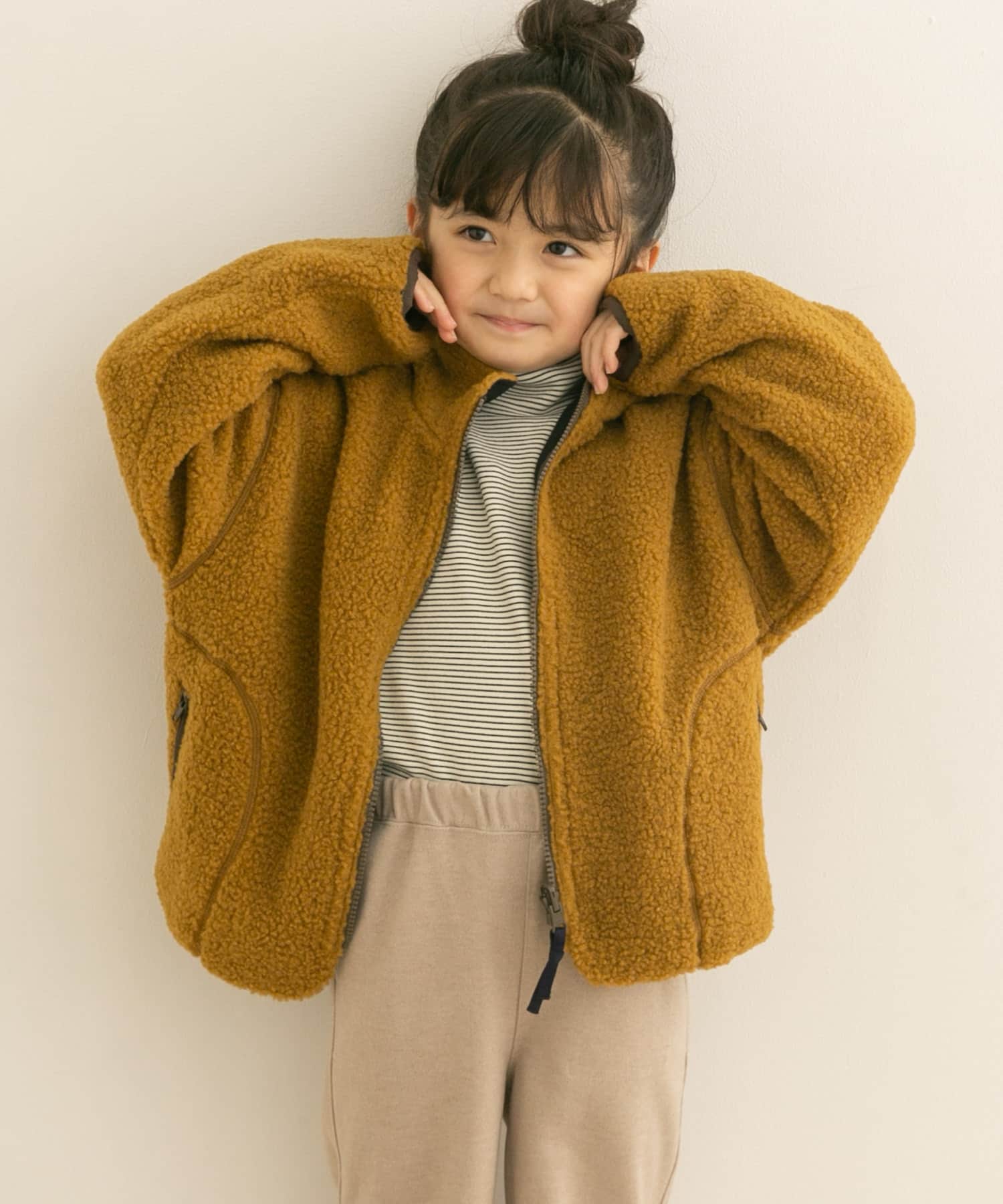 ボアジップリバーシブルジャケット(KIDS)[DR27-37B361]｜URBAN