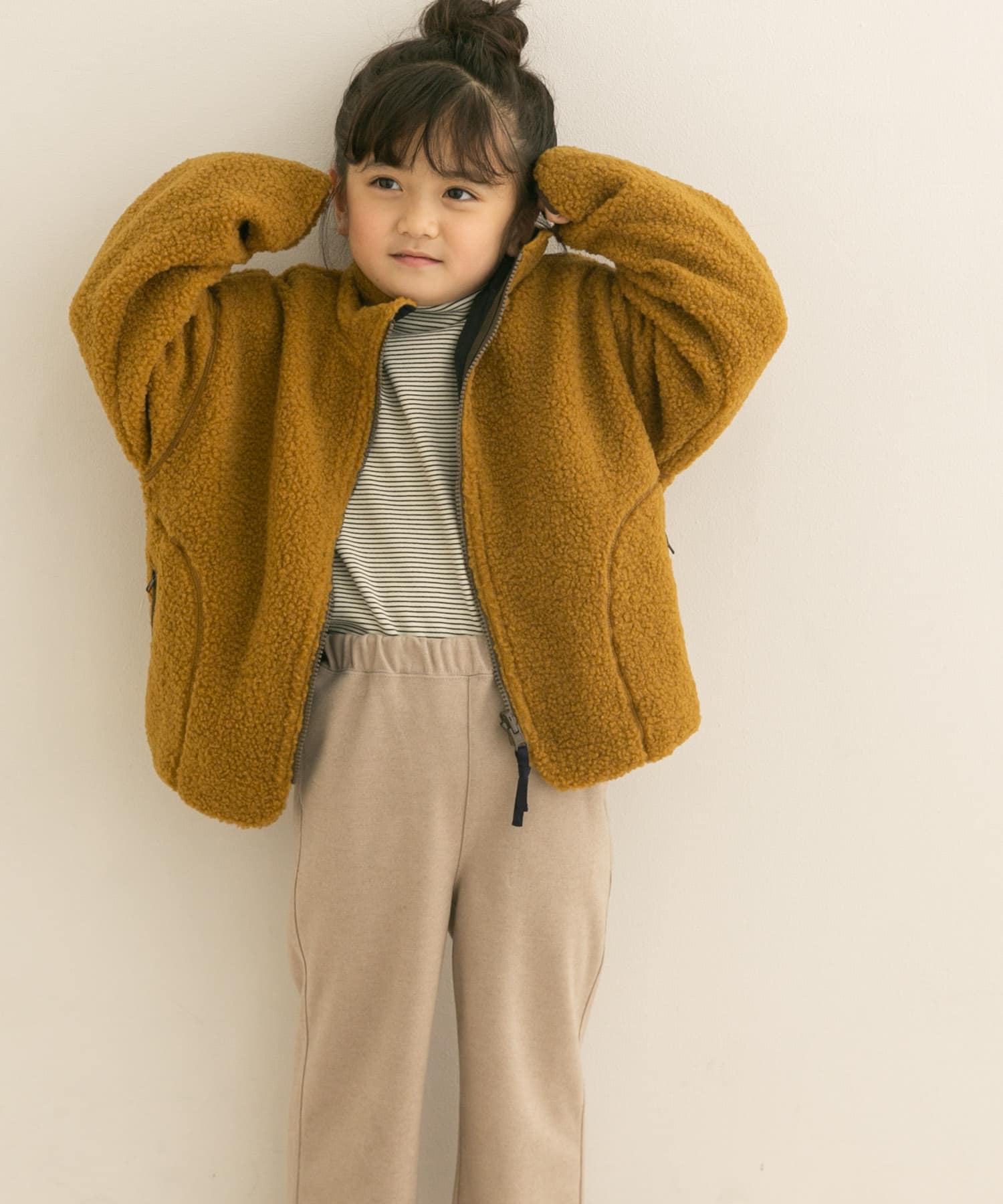 ボアジップリバーシブルジャケット(KIDS)[DR27-37B361]｜URBAN
