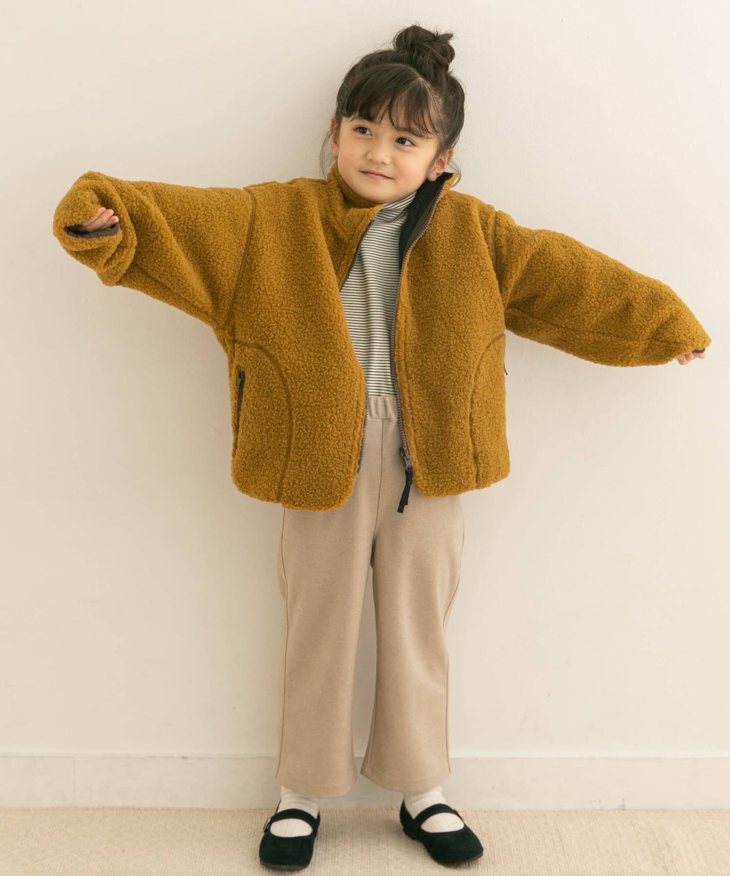 ボアジップリバーシブルジャケット(KIDS)[DR27-37B361]｜URBAN