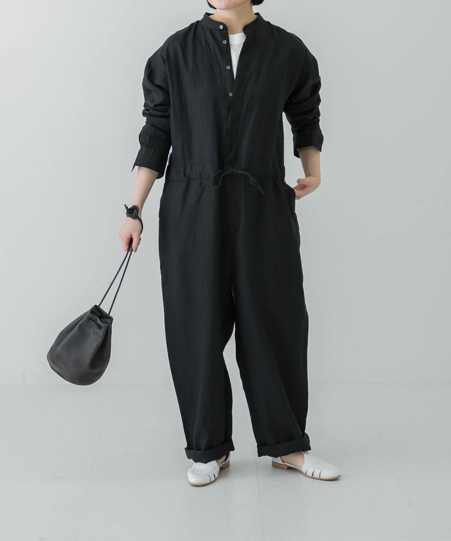 URBAN RESEARCH DOORS コットンリネンオールインワン 120