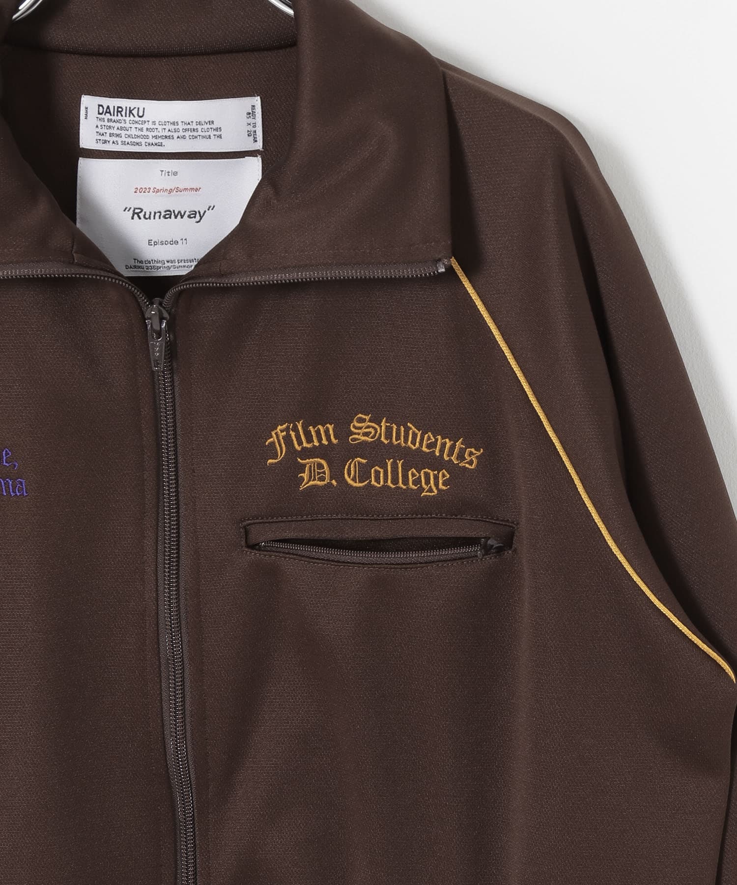 DAIRIKU Film Students Track Jacket[23SSJ-10-UM34]｜URBAN RESEARCH 