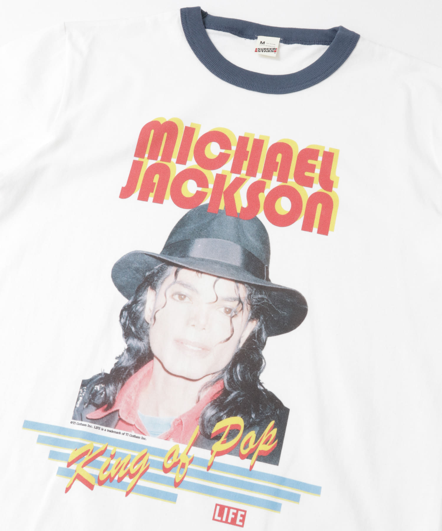 『別注』SCREEN STARS×ITEMS プリントリンガーTシャツ M