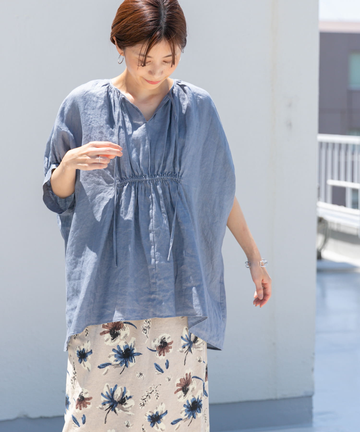 リネンギャザーブラウス[DR35-23T120]｜URBAN RESEARCH公式 