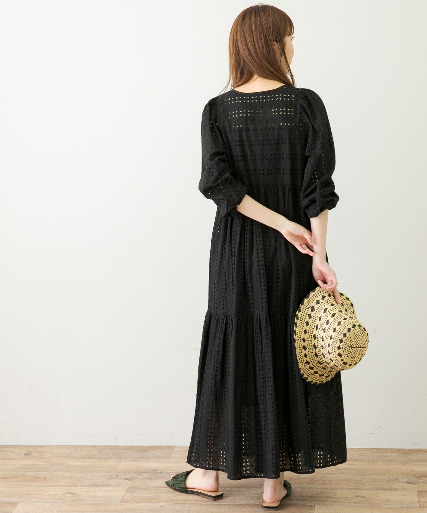 MIXカットワークコットンレースワンピース[LA35-26R607]｜URBAN 