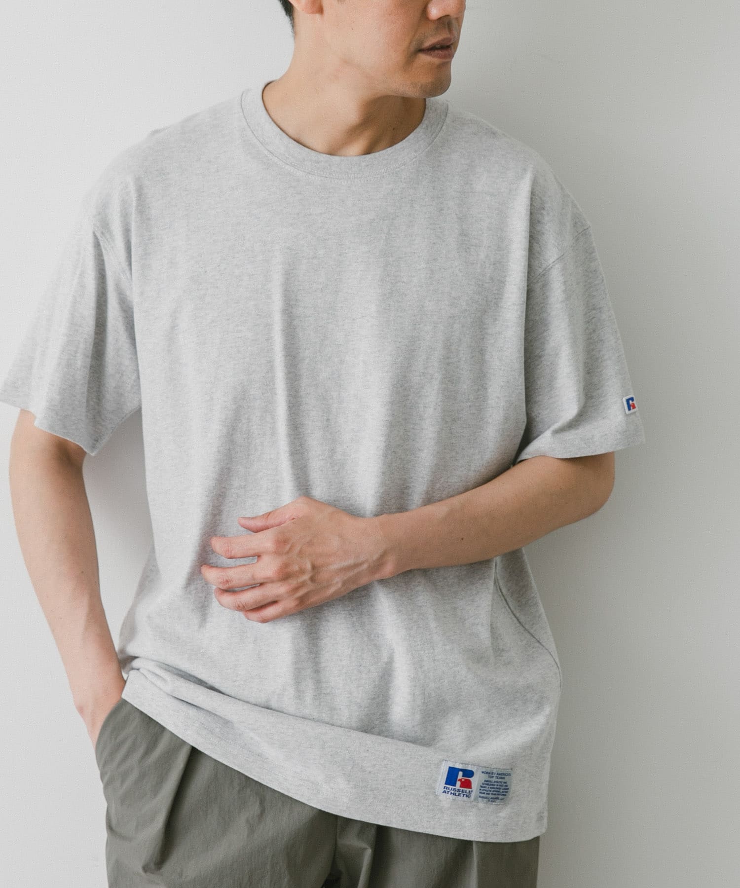 【GREIGE】『別注』RUSSELL ATHLETIC*DOORS FOOTBALL H/S T-SHIRTS