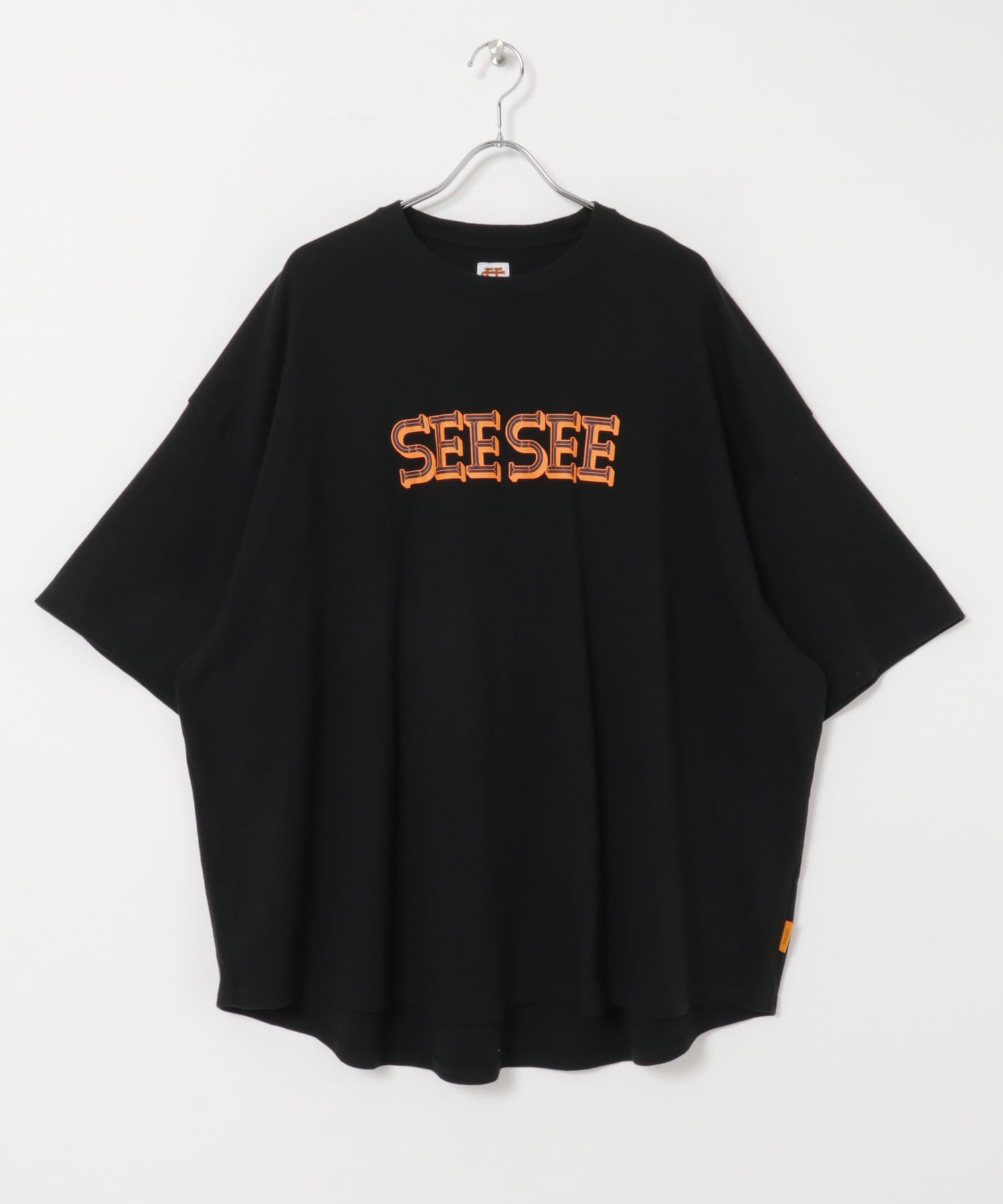 SEE SEE BIG S/S TEE BLACK/ORANGE